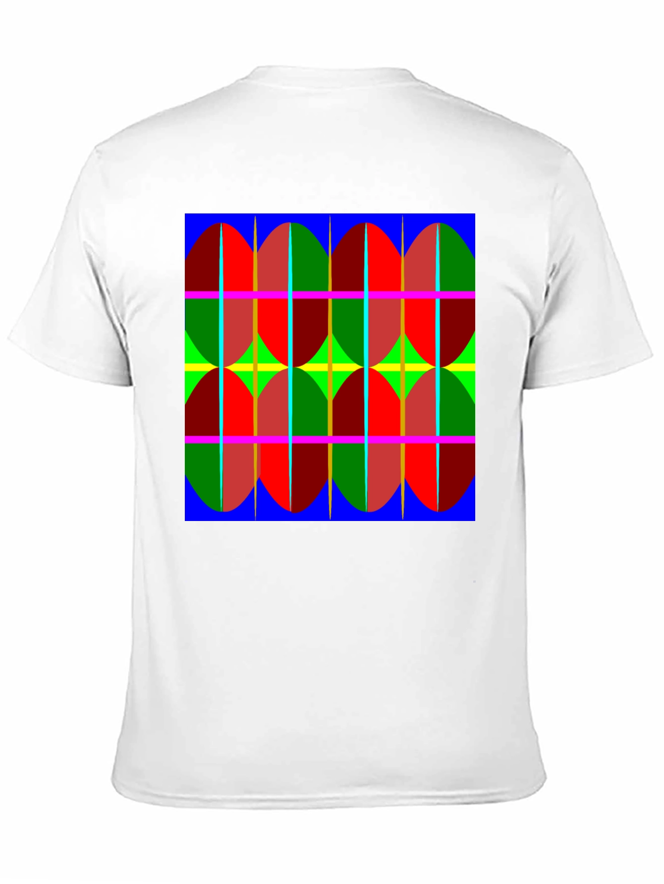 Black Abstract Pattern Tee: Bold, Modern Design T-Shirt view 11