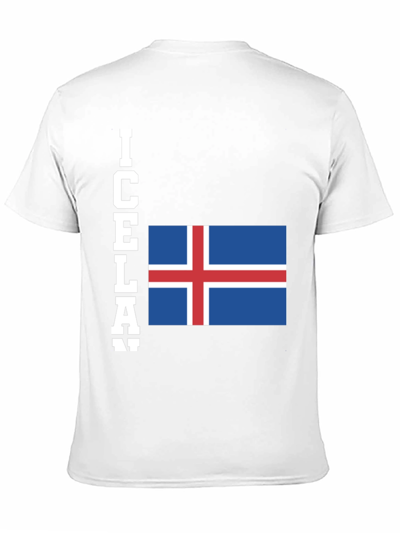 Black Iceland Flag T-Shirt - Black Graphic Tee view 11