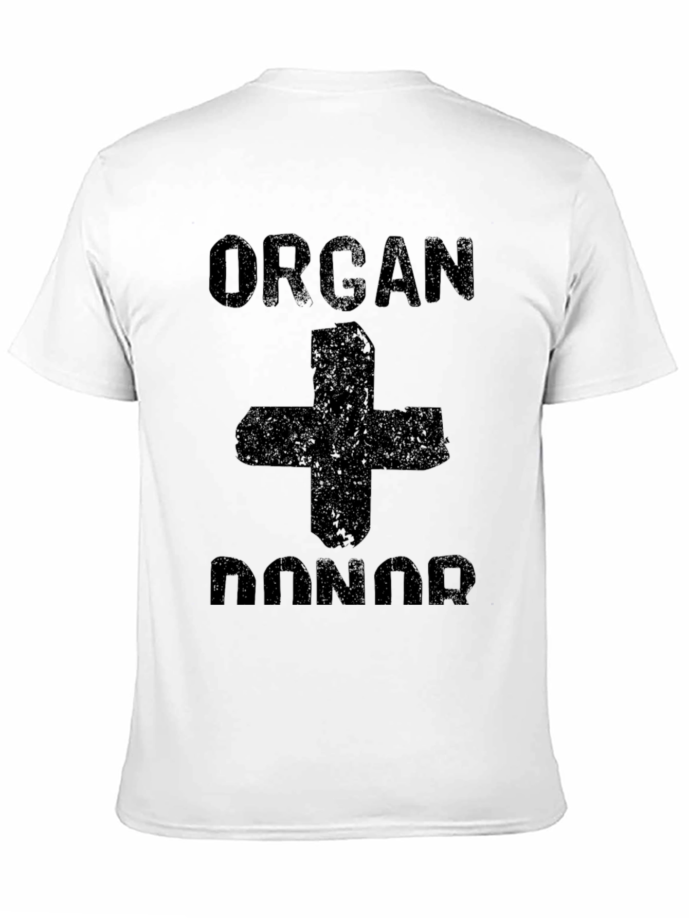 Black Organ Donor T-Shirt - Black Graphic Tee view 11