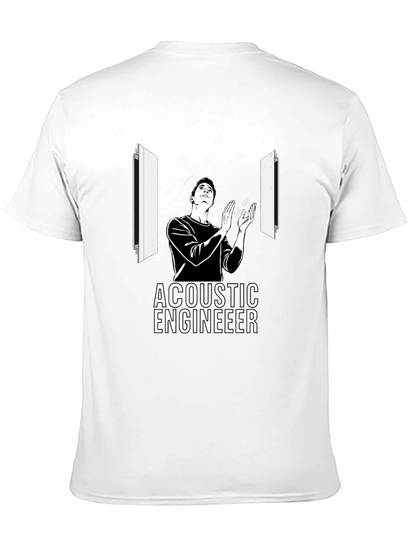 Acoustic Engineer Graphic T-Shirt - Black - 11