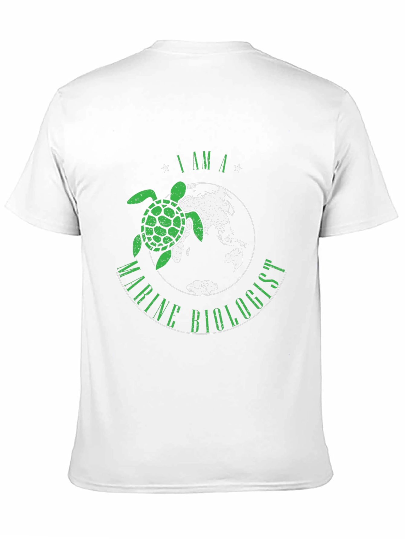 Black Marine Biologist Turtle Graphic T-Shirt view 11