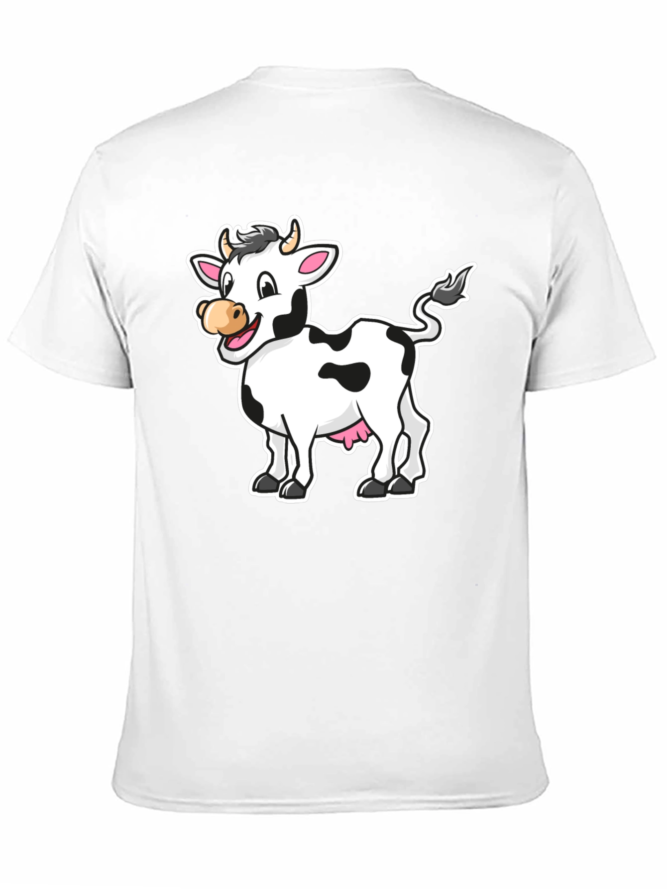 Black Cow Graphic Print Black T-Shirt view 11