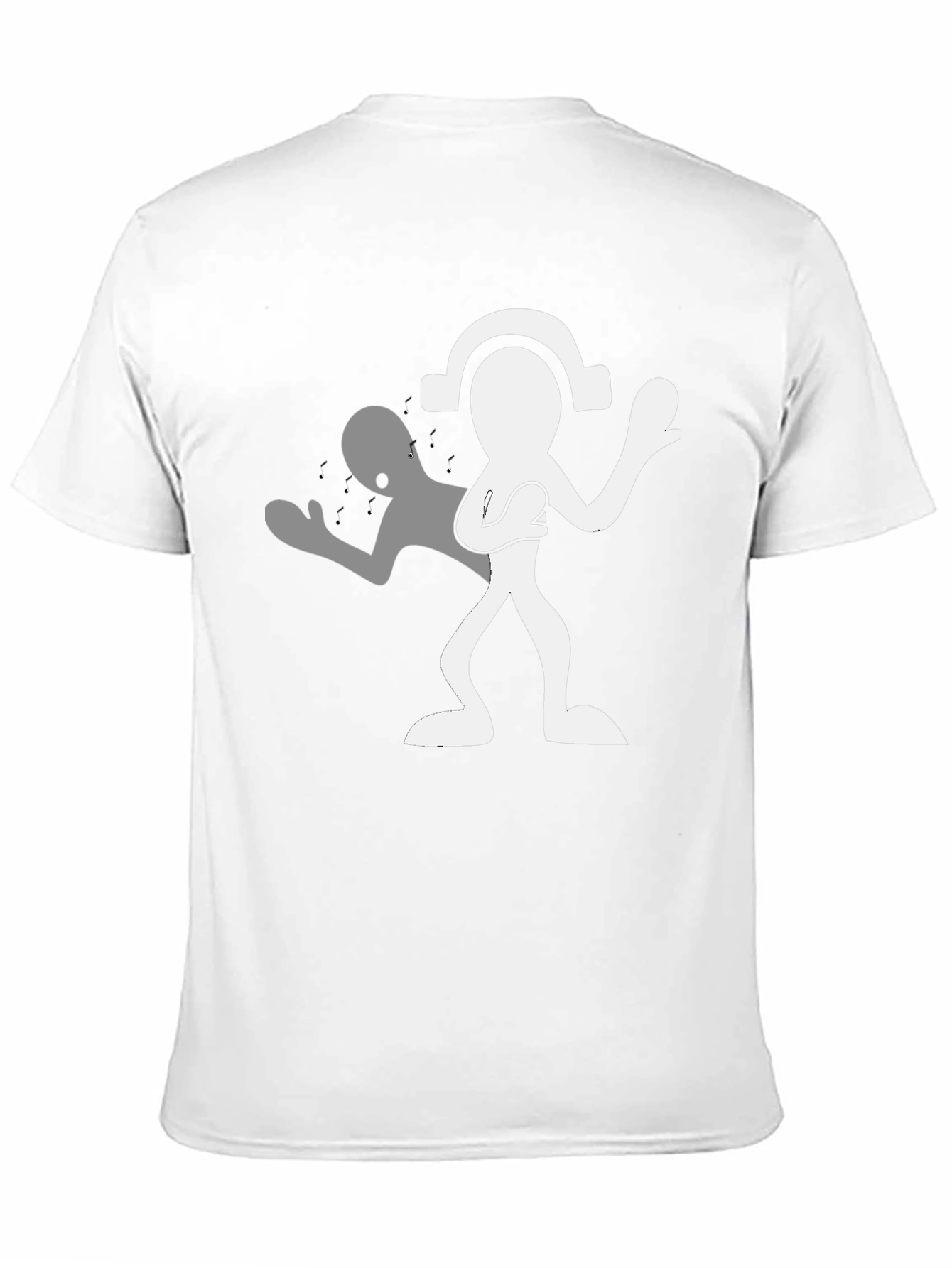 Black Man in Black Tee with Silhouetted Figure view 11