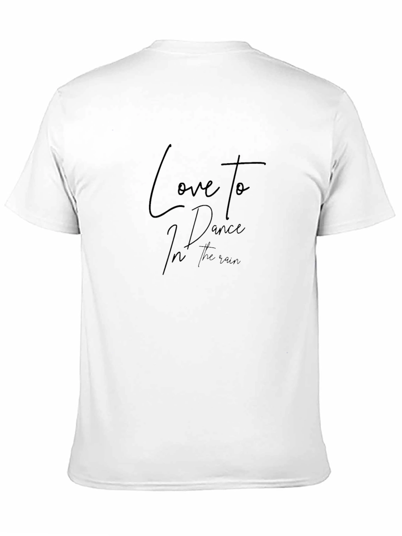 Black Love to Dance in the Rain Black Graphic Tee view 11
