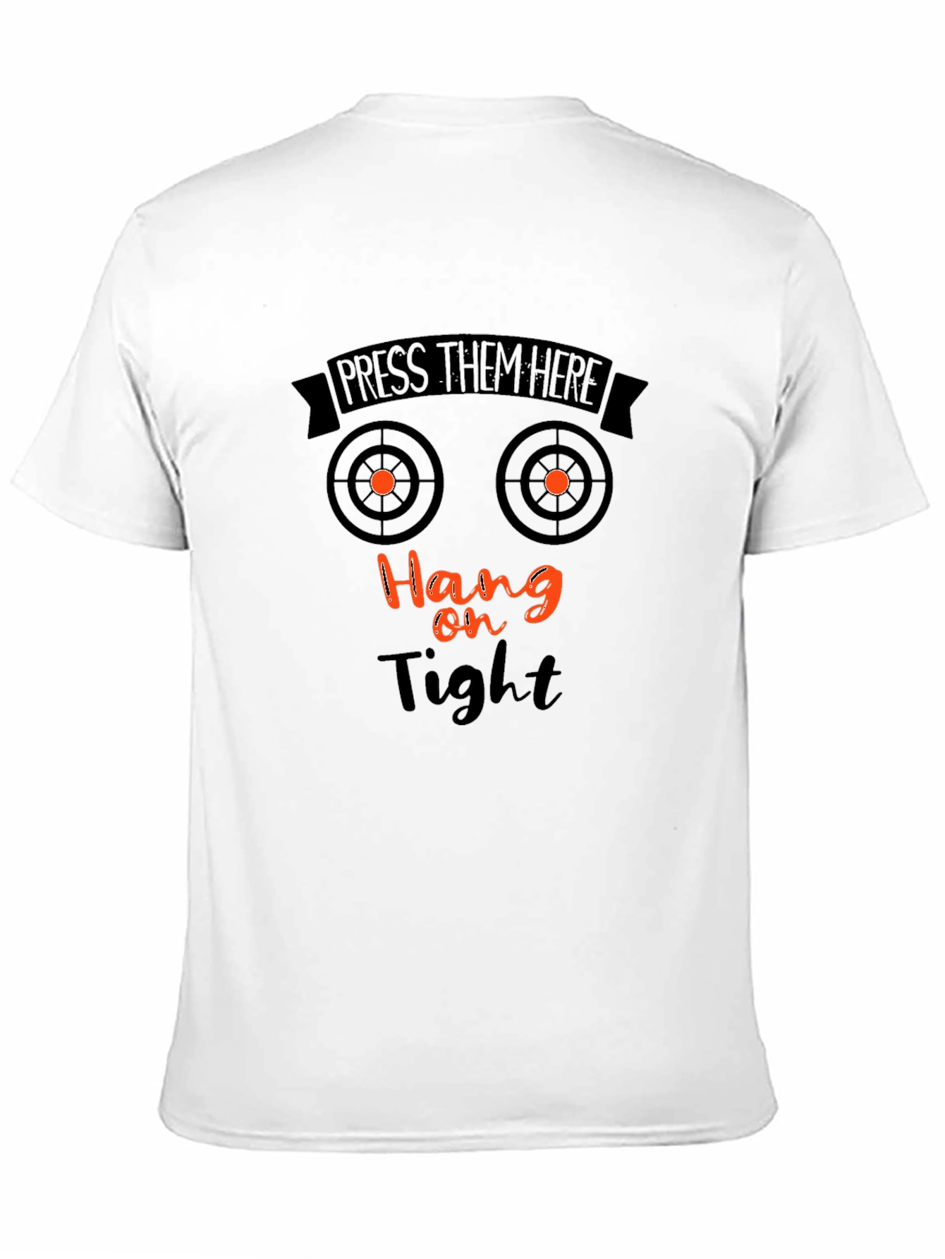 Black Press Them Here T-Shirt - Funny Graphic Tee view 11