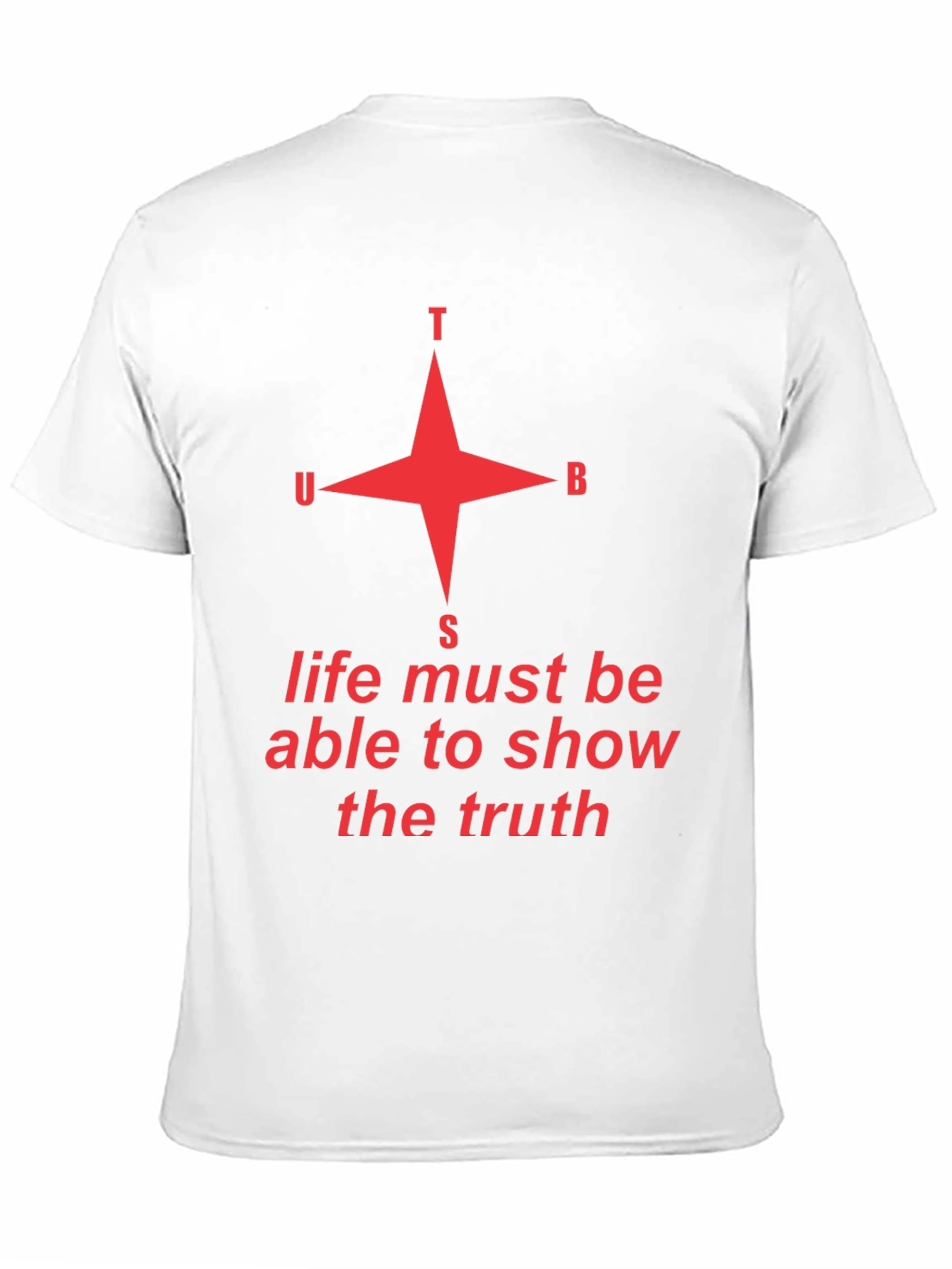 Black Truth Compass Graphic Tee - Unisex Black T-Shirt view 11