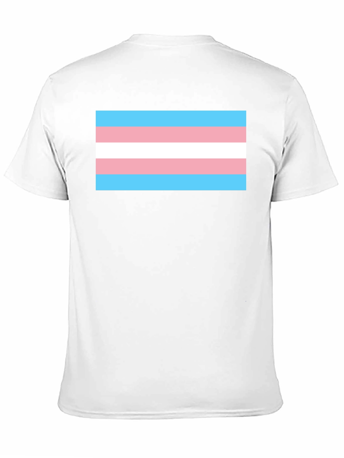 Black Transgender Pride Flag T-Shirt - Black Tee view 11