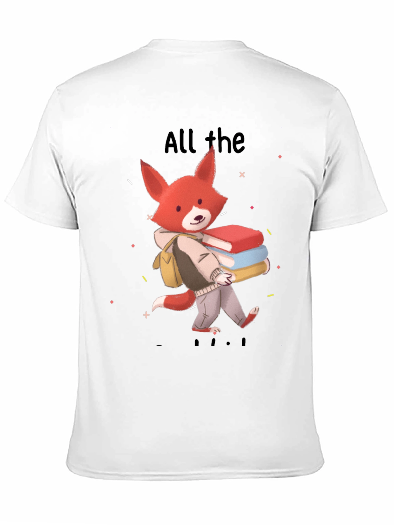 Black Fox All The Books T-Shirt view 11