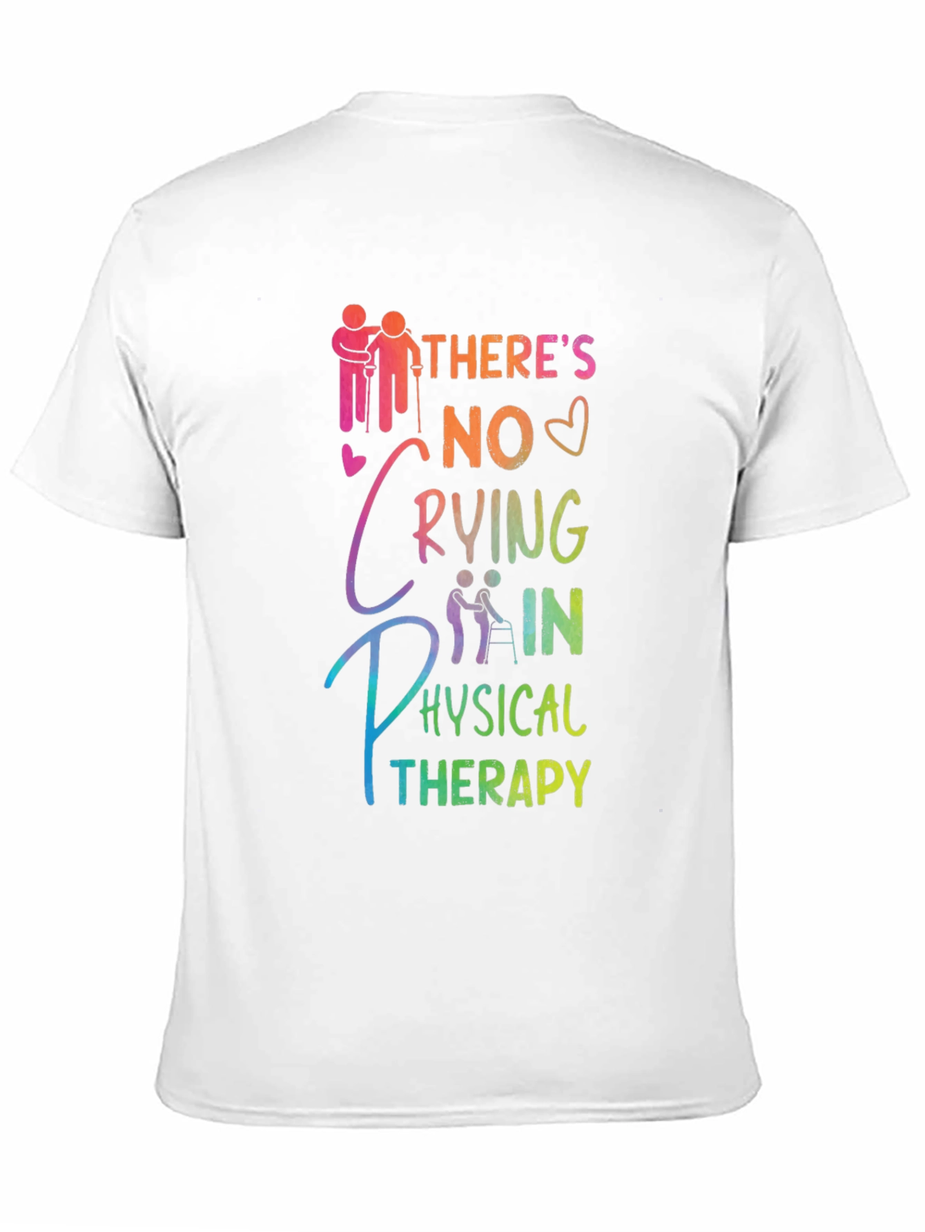 Black Physical Therapy T-Shirt - No Crying view 11