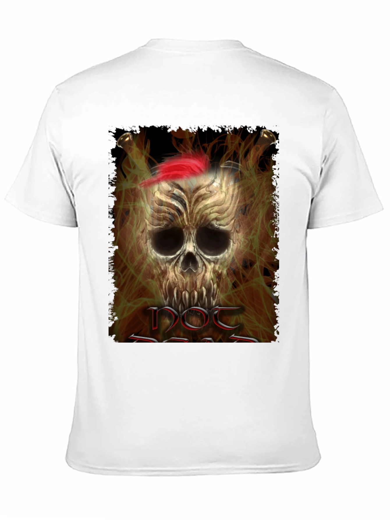Black Skull Pirate Graphic Tee - Black Cotton T-Shirt view 11