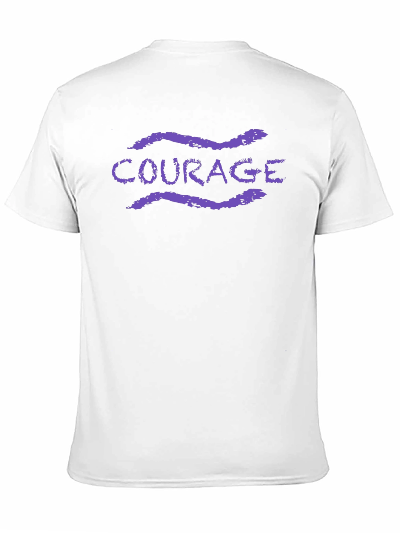 Black Courage Graphic Tee - Black Cotton Blend T-Shirt view 11