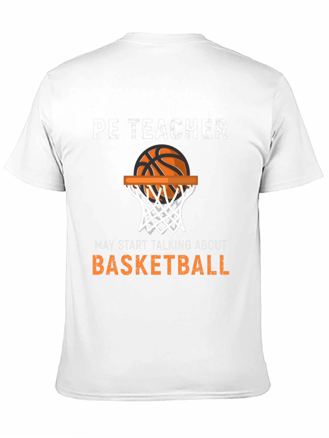 Black PE Teacher Basketball T-Shirt view 11