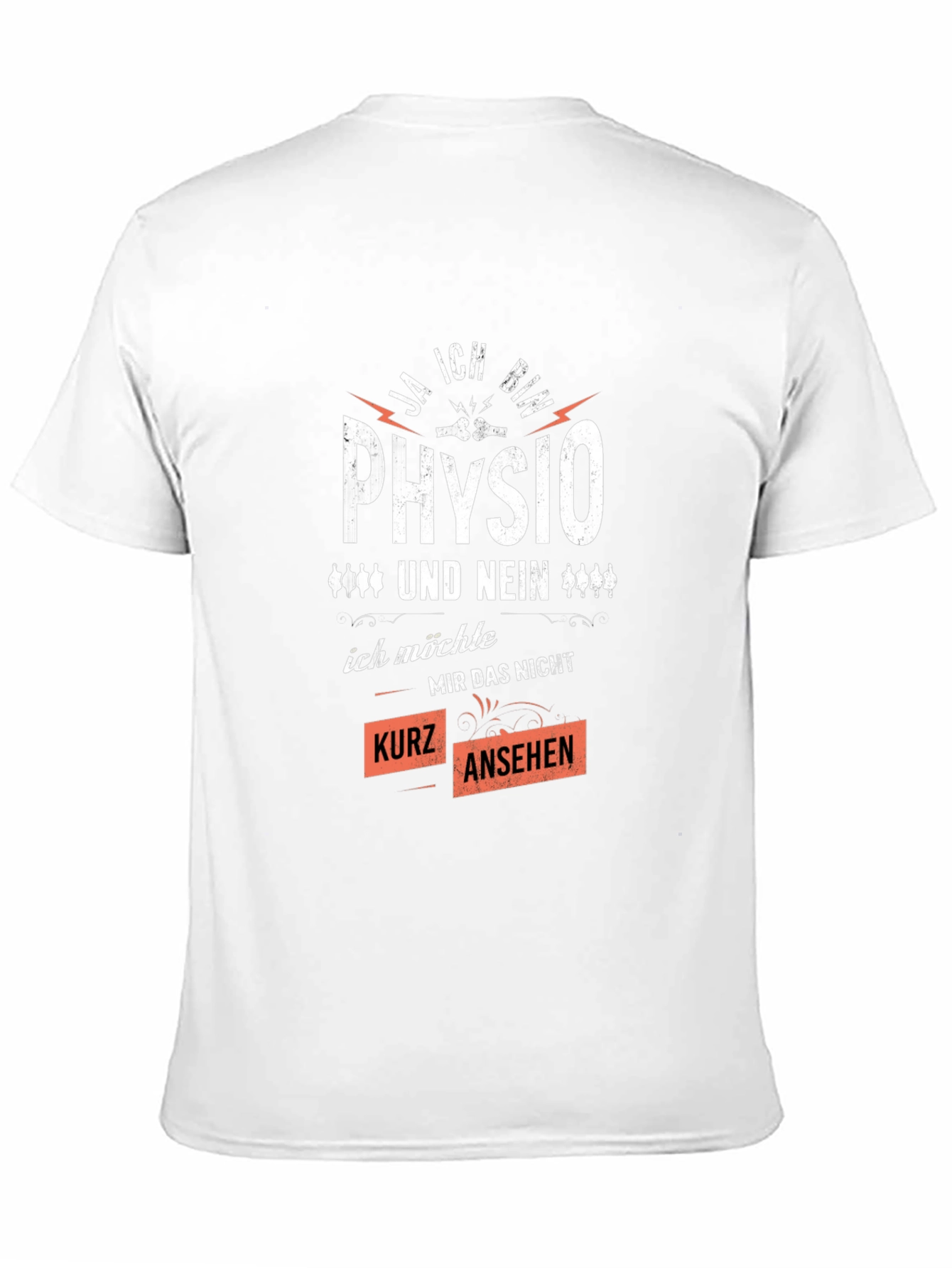Black Physio T-Shirt - Ja Ich Bin Physio view 11
