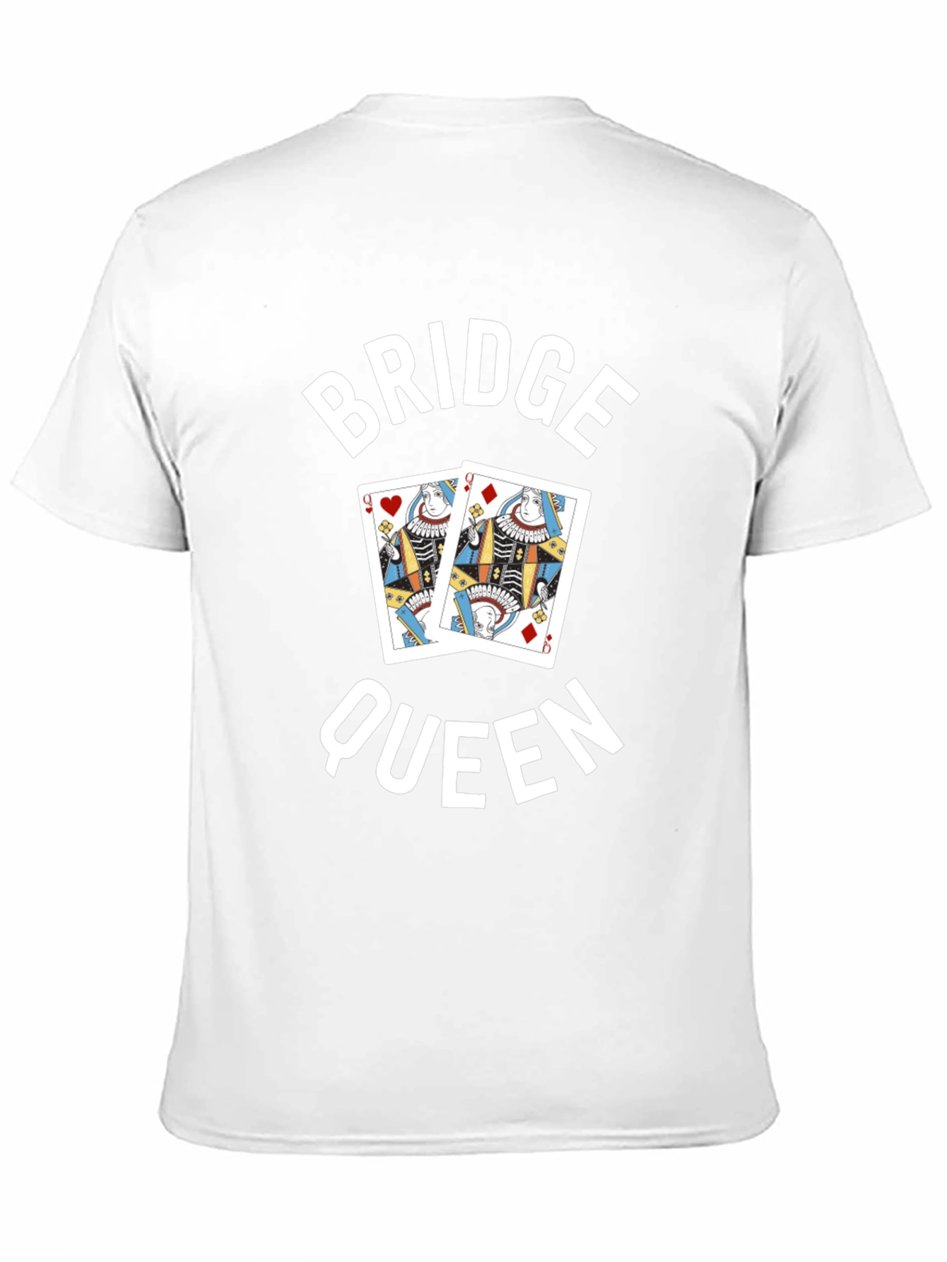 Black Bridge Queen T-Shirt - Card Game Player Tee view 11