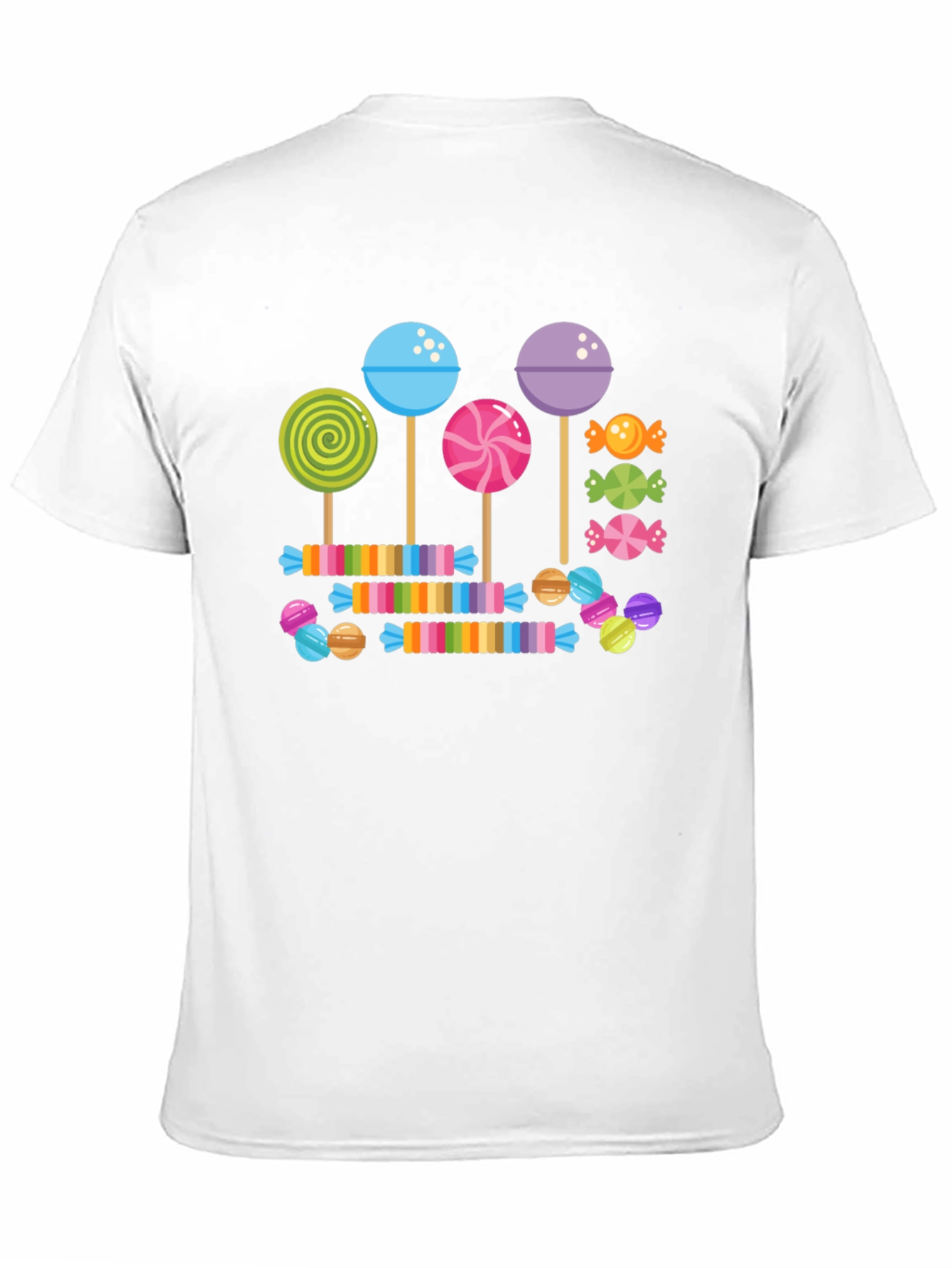 Black Candy Lollipop T-Shirt: Sweet Treat Design view 11