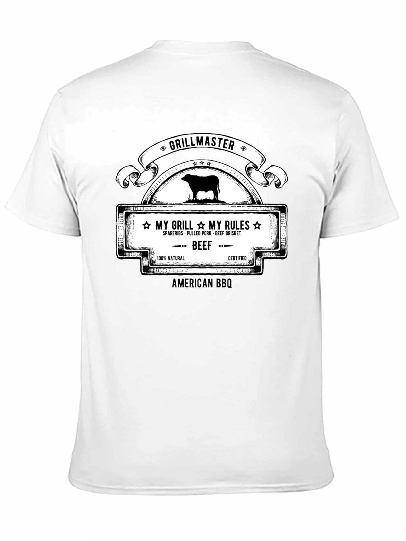 Grillmaster BBQ T-Shirt - My Grill My Rules - 11