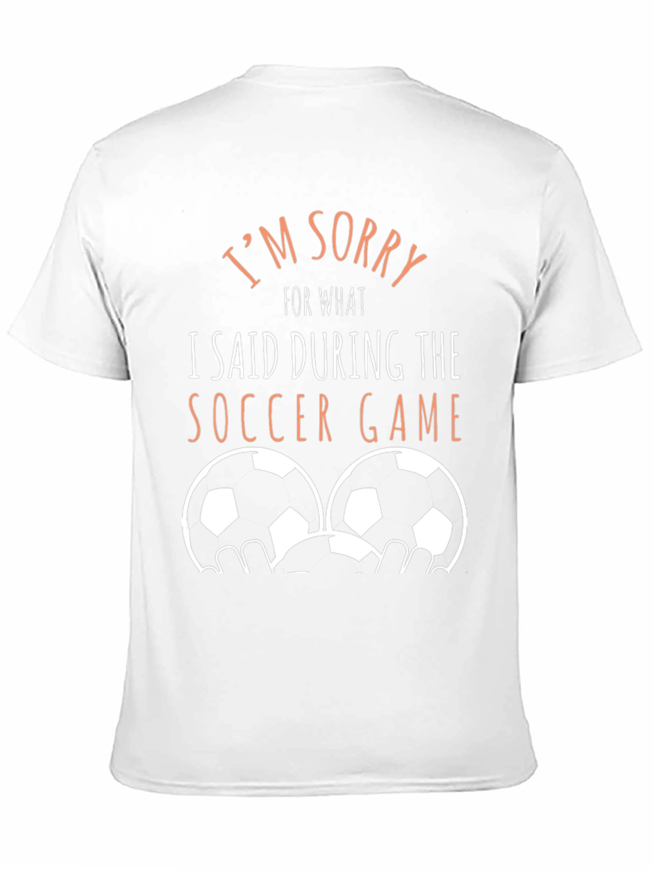 Black I'm Sorry Soccer Game Tee view 11
