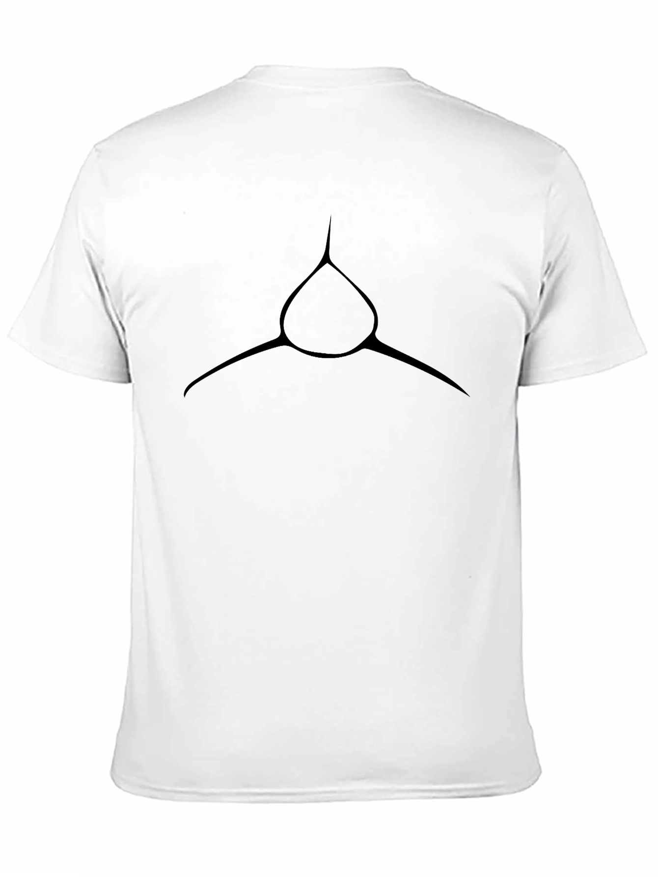 Black Minimalist Arrowhead Graphic Black T-Shirt view 11