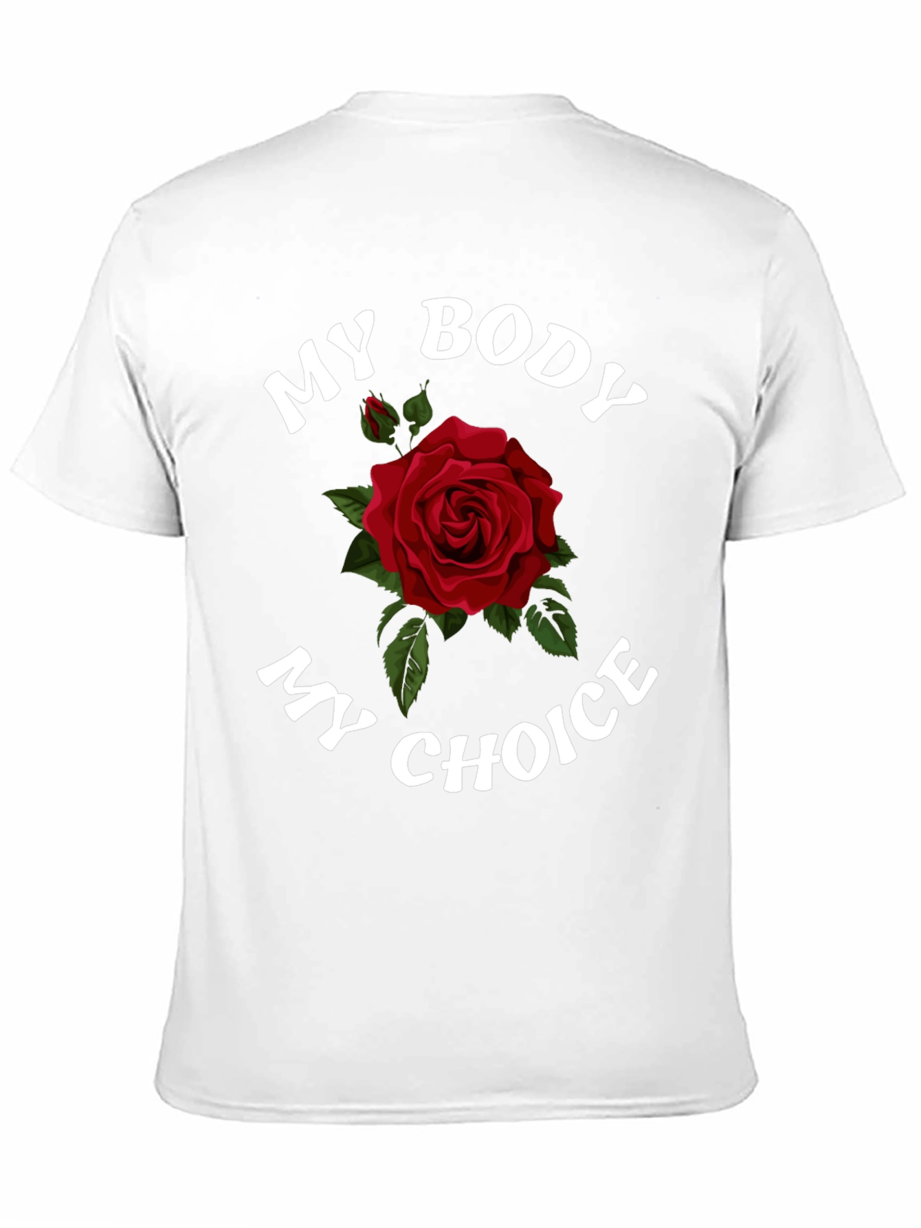 Black My Body My Choice Rose Graphic T-Shirt view 11