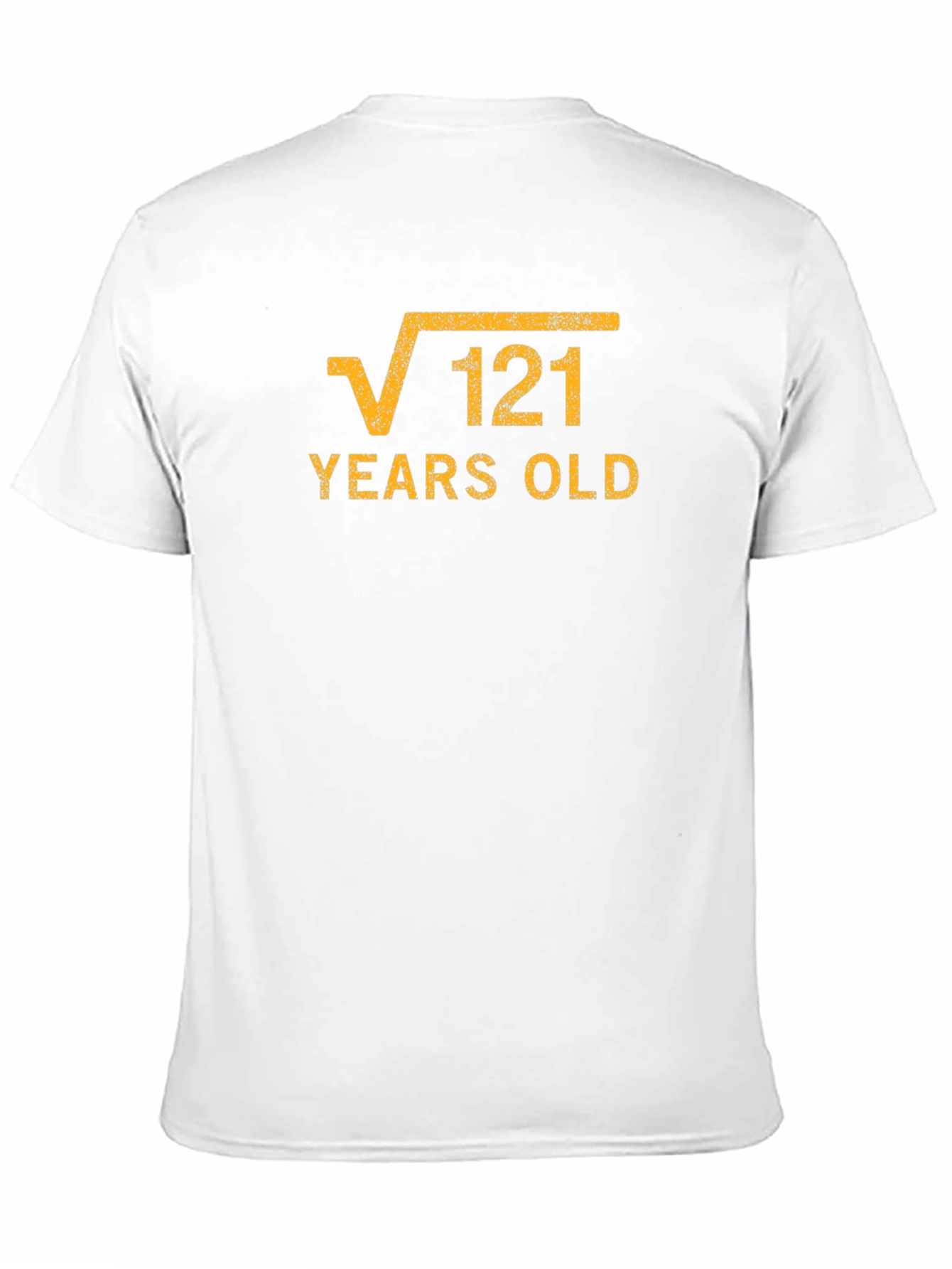 Black Funny 11th Birthday T-Shirt: Square Root of 121 Years Old view 11