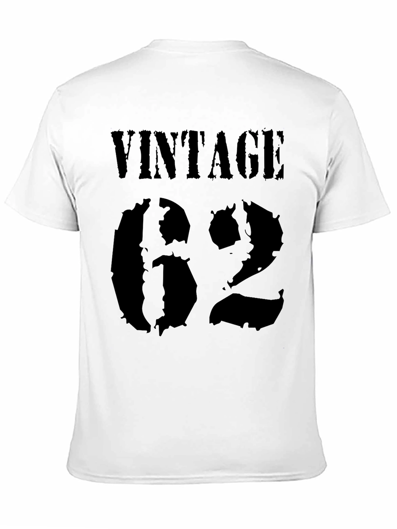 Black Vintage 62 Black T-Shirt - Classic Style view 11