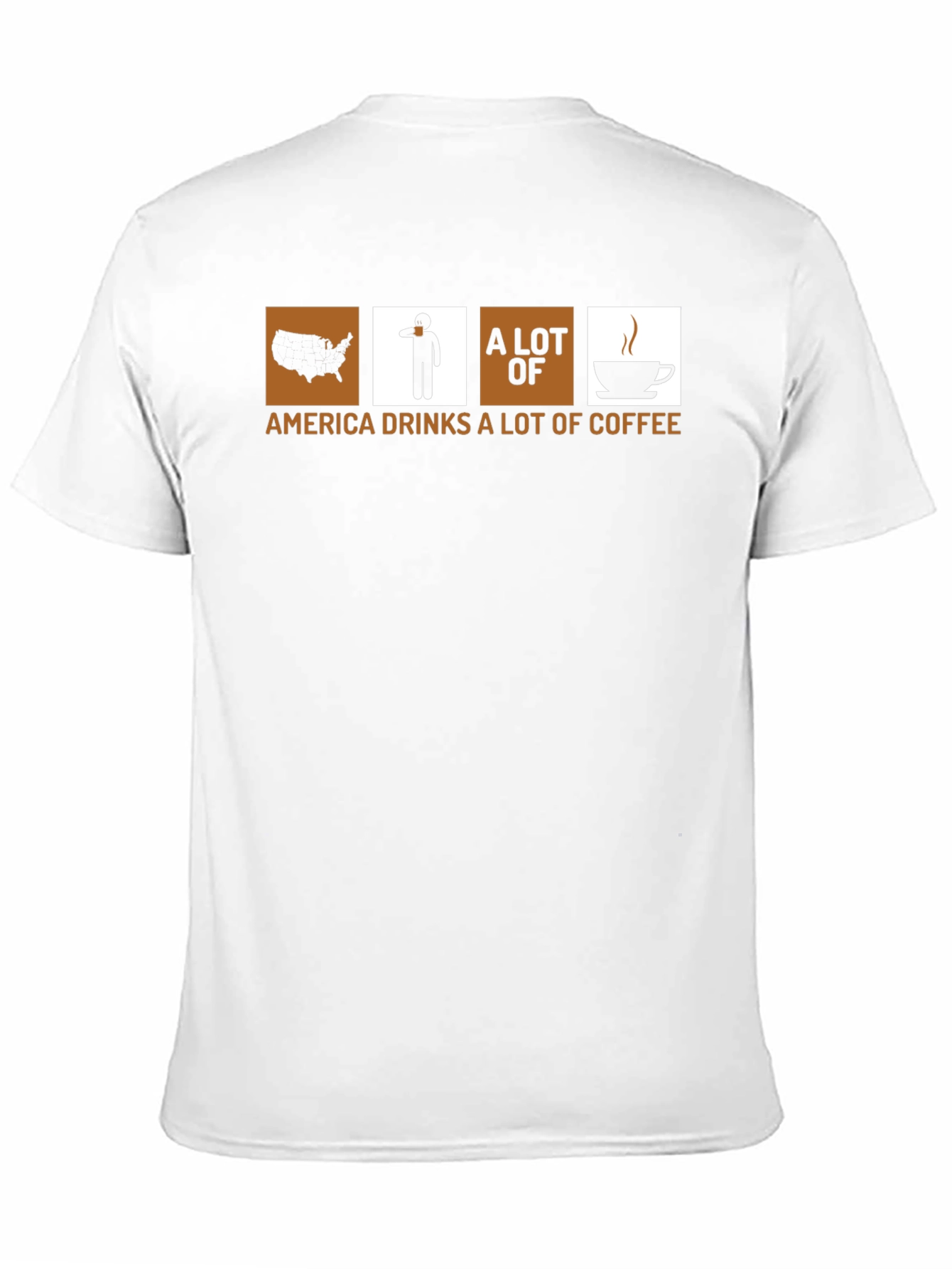 Black America Drinks Coffee Graphic Tee - Black view 11