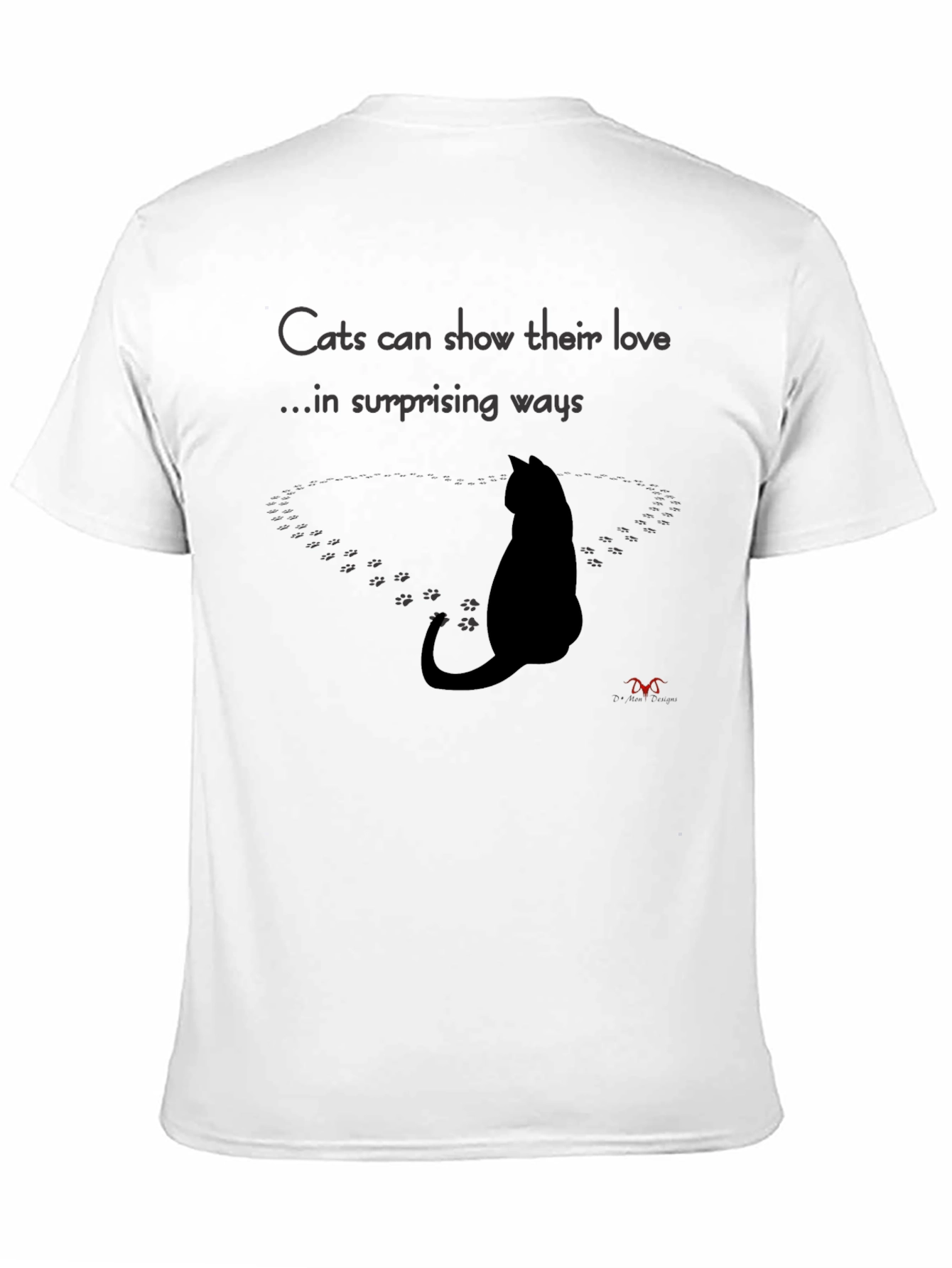 Black Cat Love Surprise T-Shirt view 11