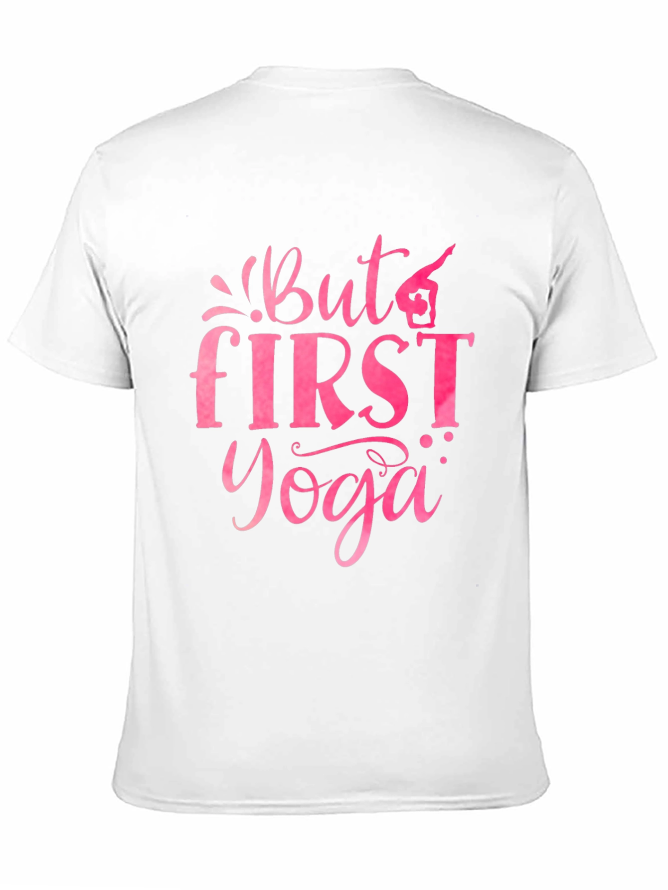 Black But First Yoga Graphic Tee - Black Cotton view 11