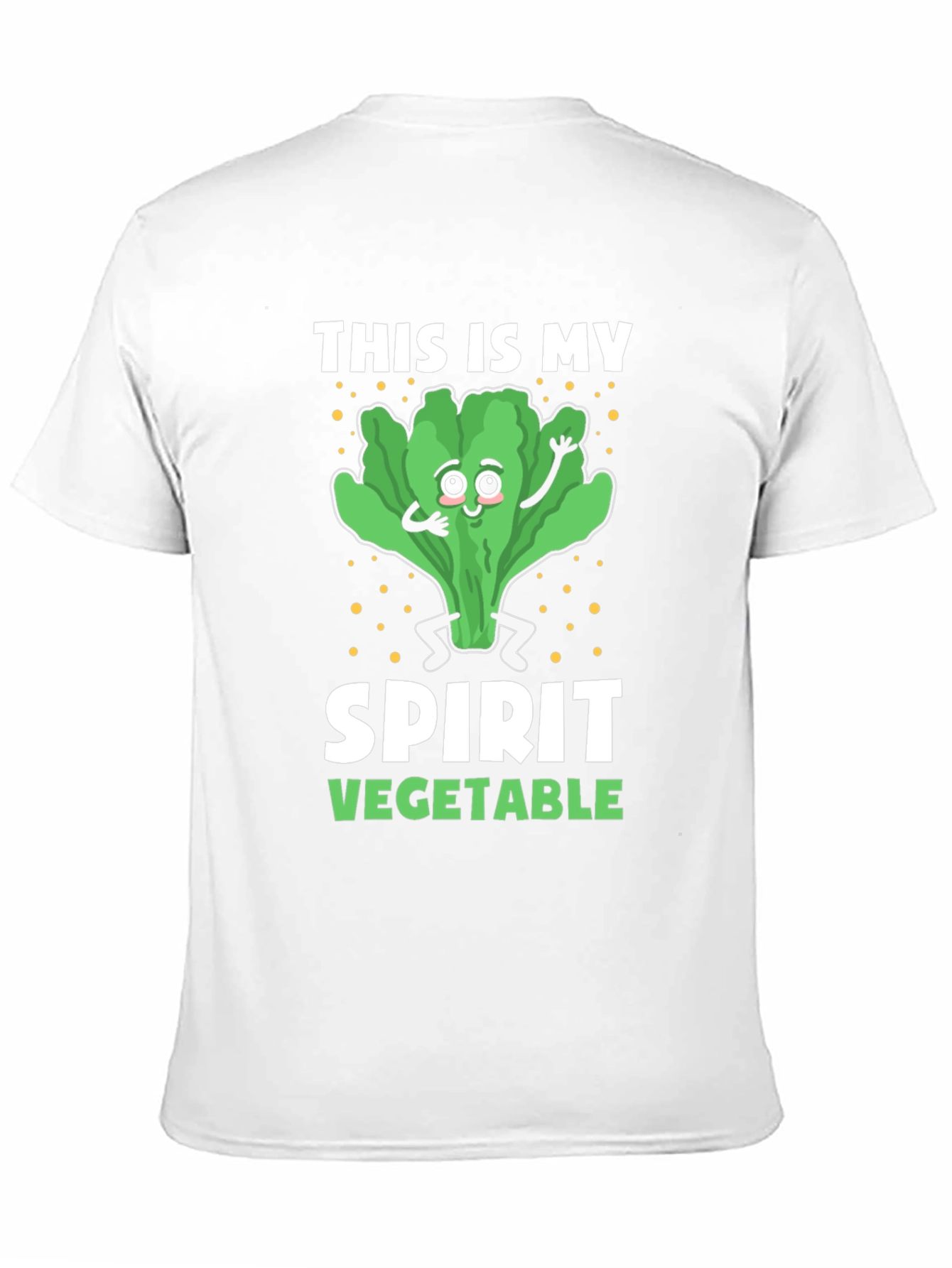 Black Spirit Vegetable T-Shirt - Lettuce Design view 11