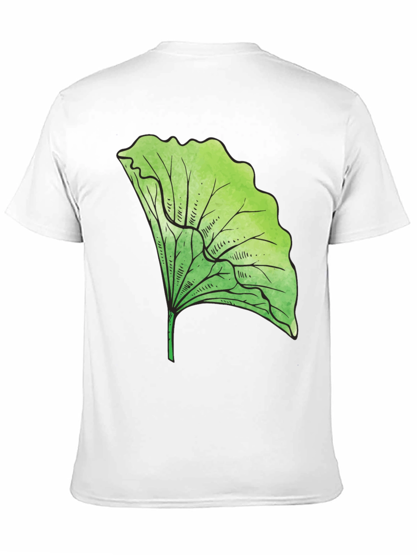 Black Lettuce Leaf Graphic Tee - Fresh Style! view 11