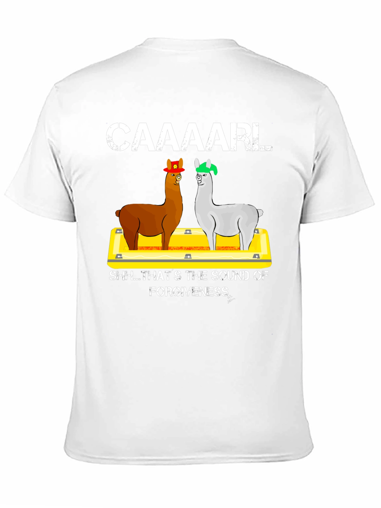 Black Caaaarl Forgiveness T-Shirt view 11