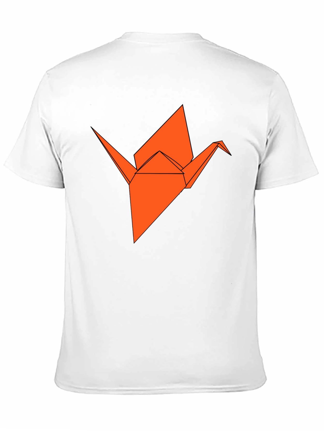 Black Origami Crane Graphic Tee - Stylish & Unique view 11