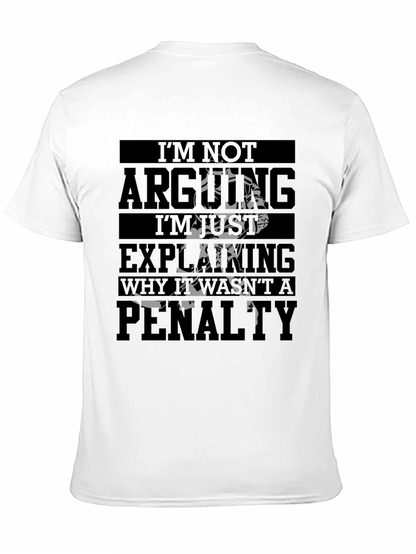 Black Hockey Penalty Funny Graphic T-Shirt view 11