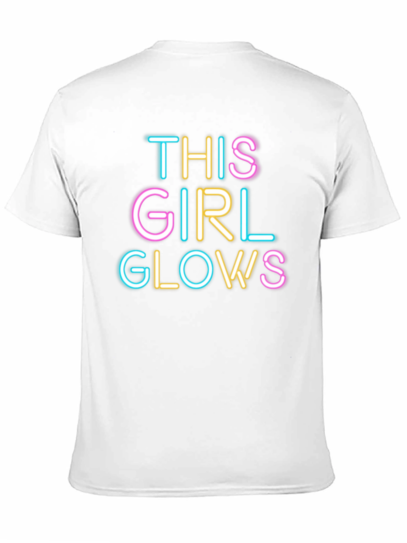 Black This Girl Glows Black Crew Neck Graphic Tee view 11