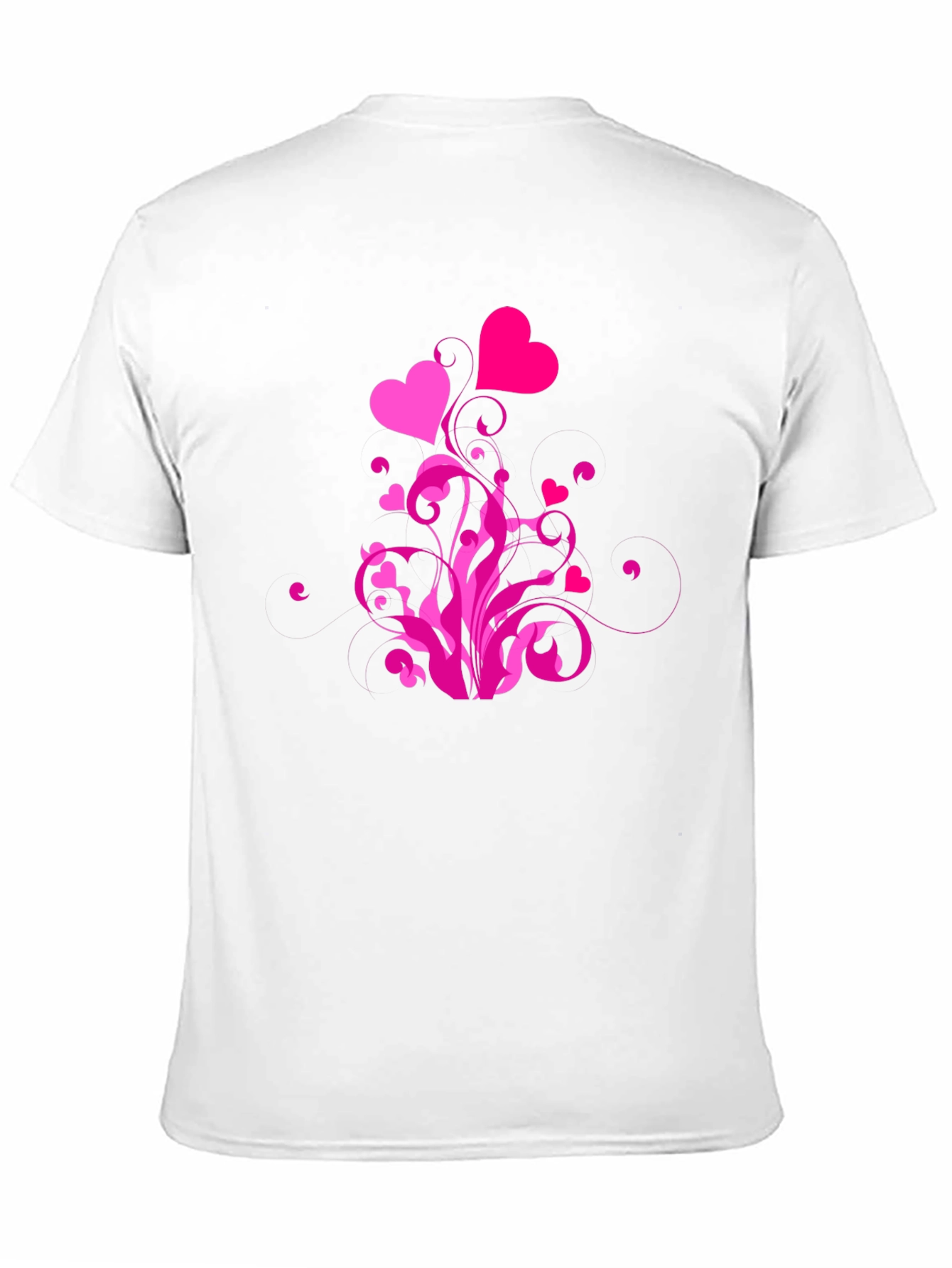 Black Heart Swirl Graphic Tee - Black Casual Shirt view 11