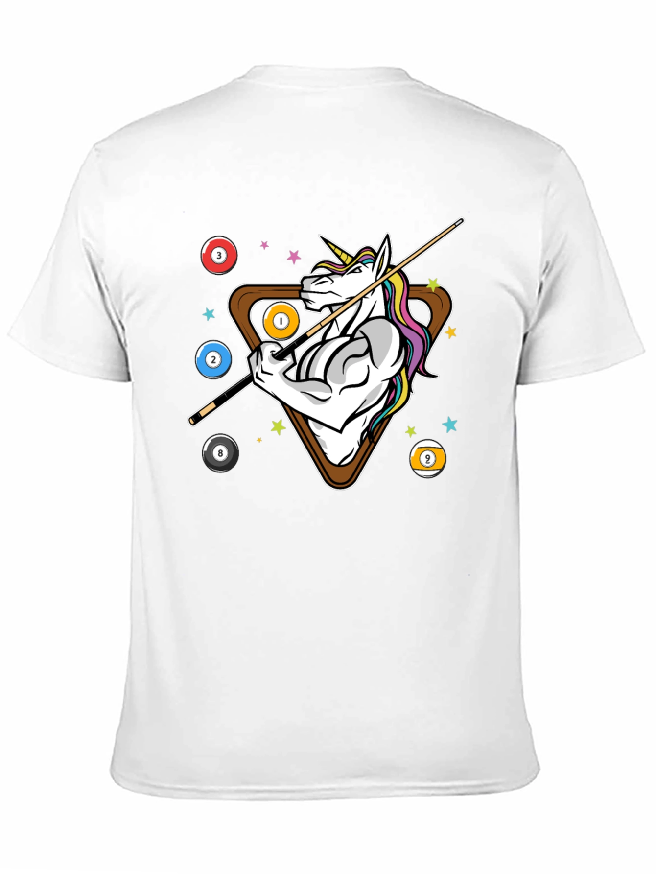Black Unicorn Billiards T-Shirt - Stylish Graphic Tee view 11
