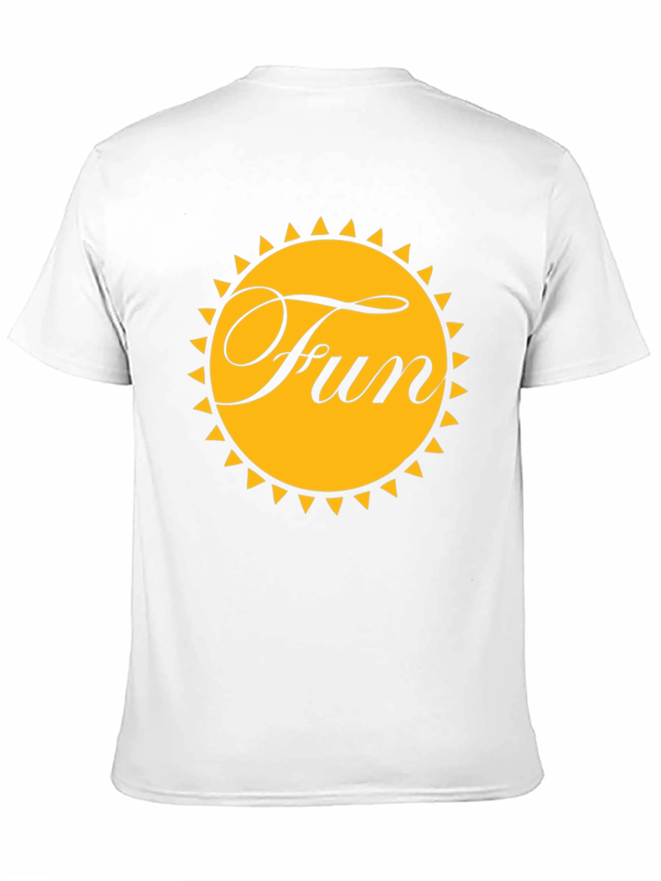 Black Fun Sun Graphic Tee - Black Cotton T-Shirt view 11