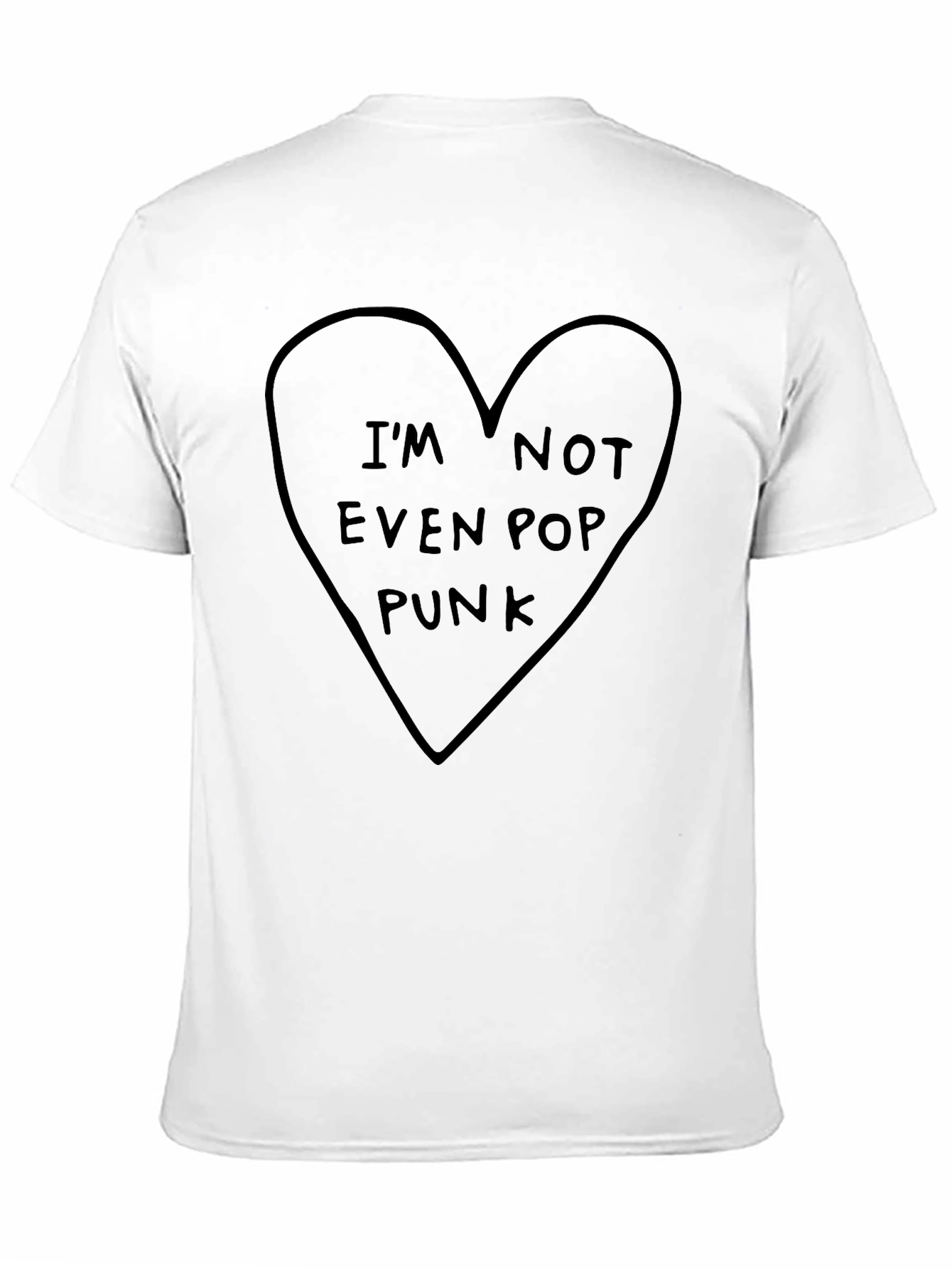 Black I'm Not Even Pop Punk Graphic T-Shirt view 11