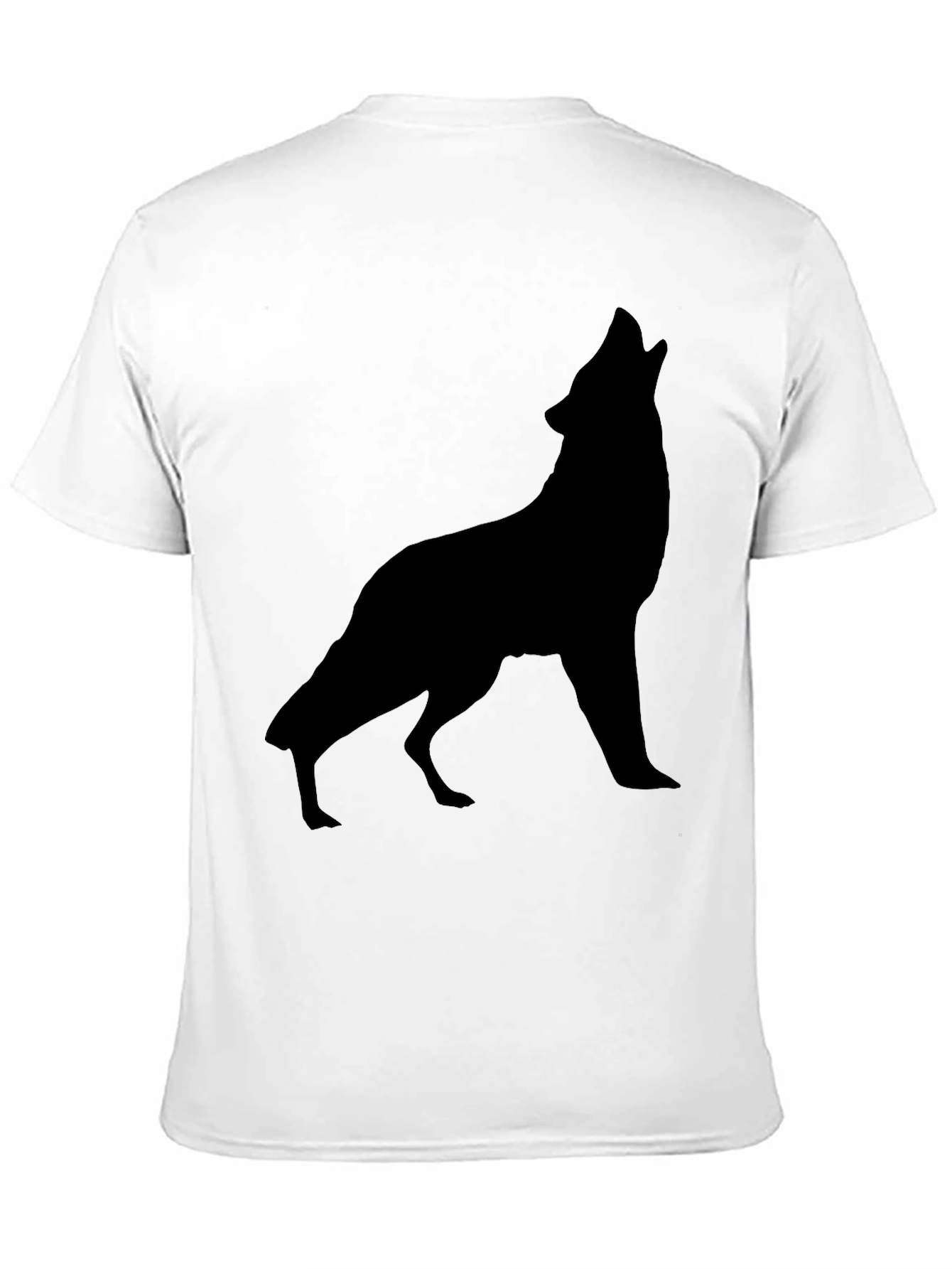 Black Black Wolf Silhouette Graphic Tee - Men's view 11
