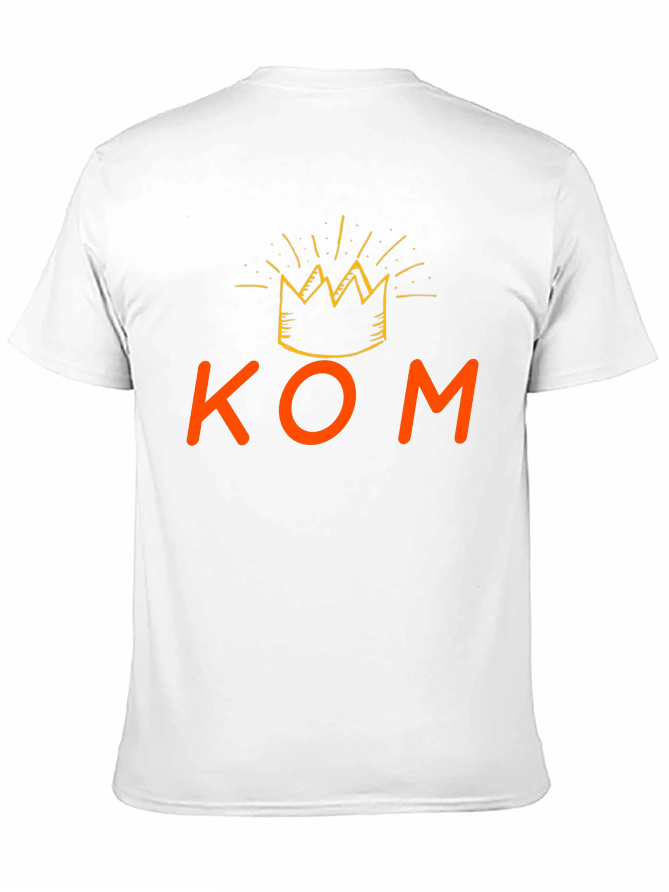 Black KOM King T-Shirt - Crew Neck, Short Sleeve view 11