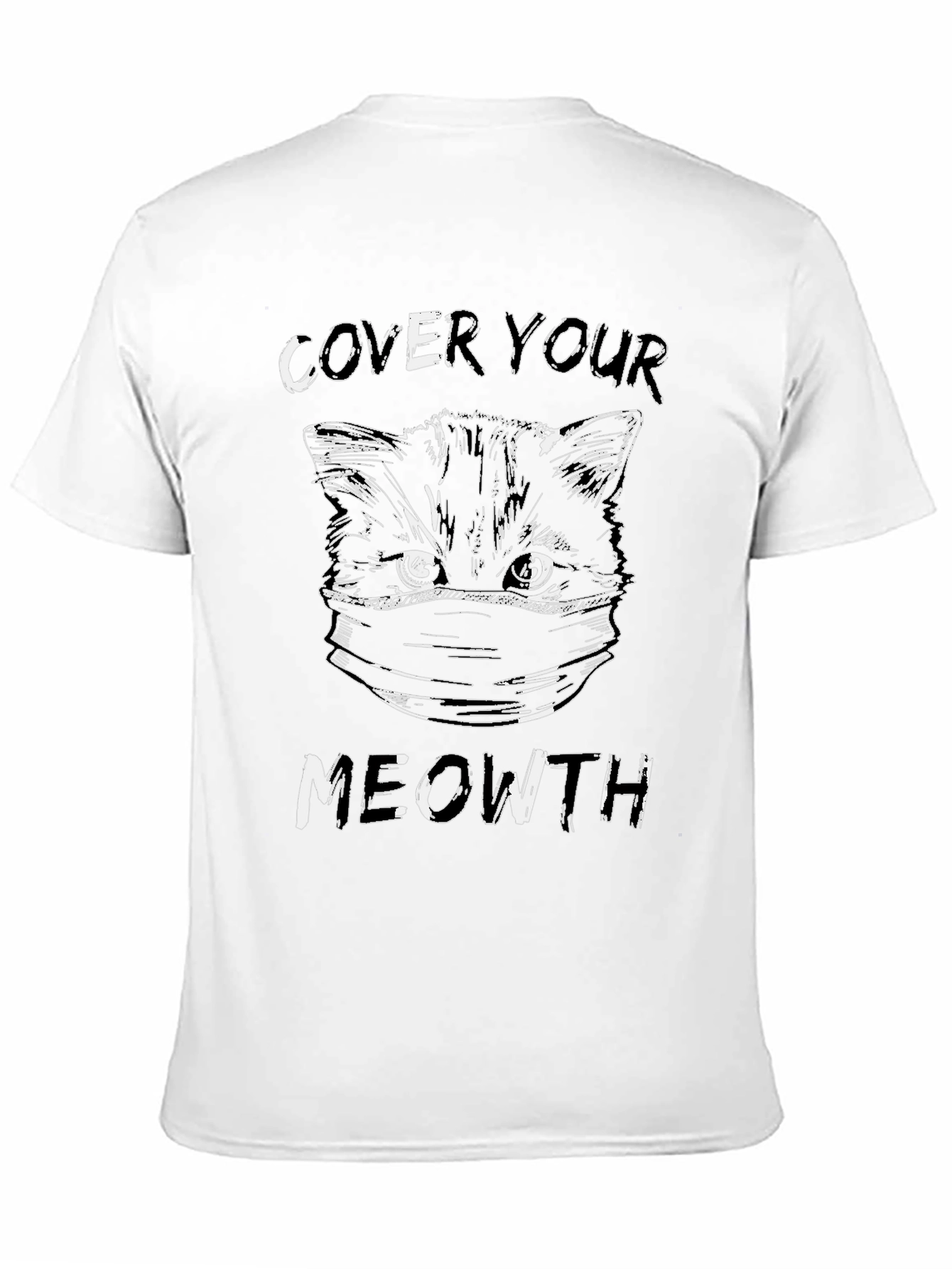 Black Cover Your Meowth T-Shirt view 11