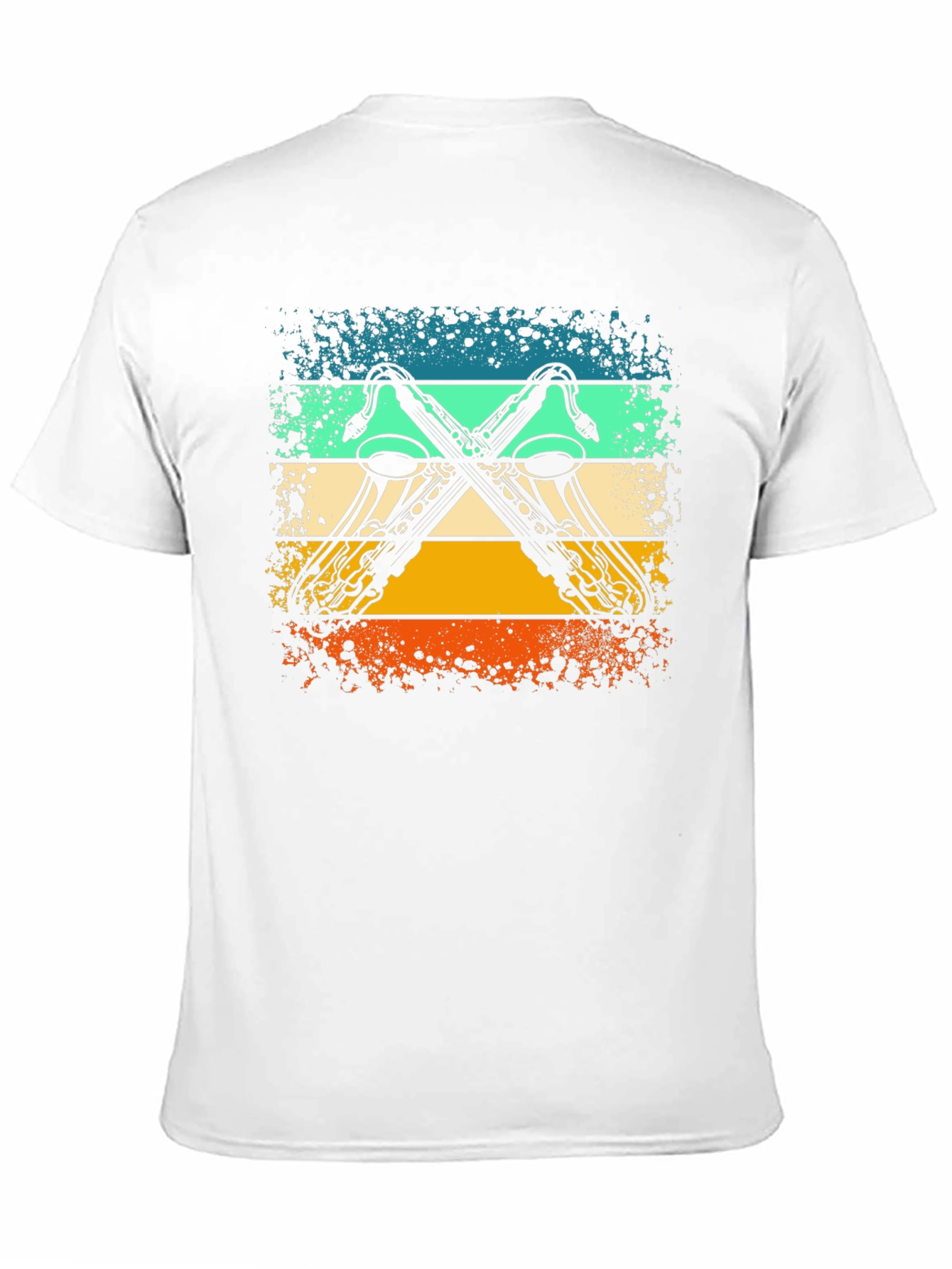 Black Retro Saxophone T-Shirt: Vintage Style Tee for Music Lovers view 11