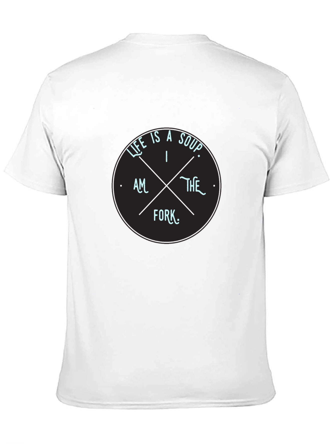 Black Life Is Soup I Am The Fork Graphic Black Tee view 11