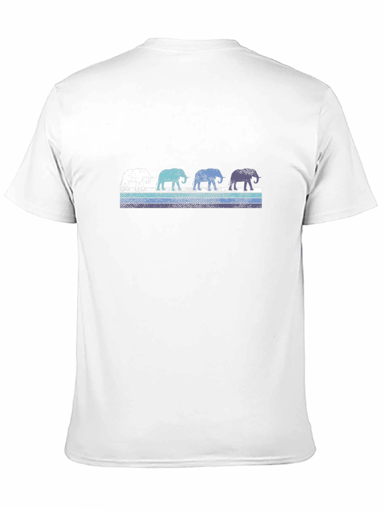Black Retro Elephant Parade T-Shirt view 11