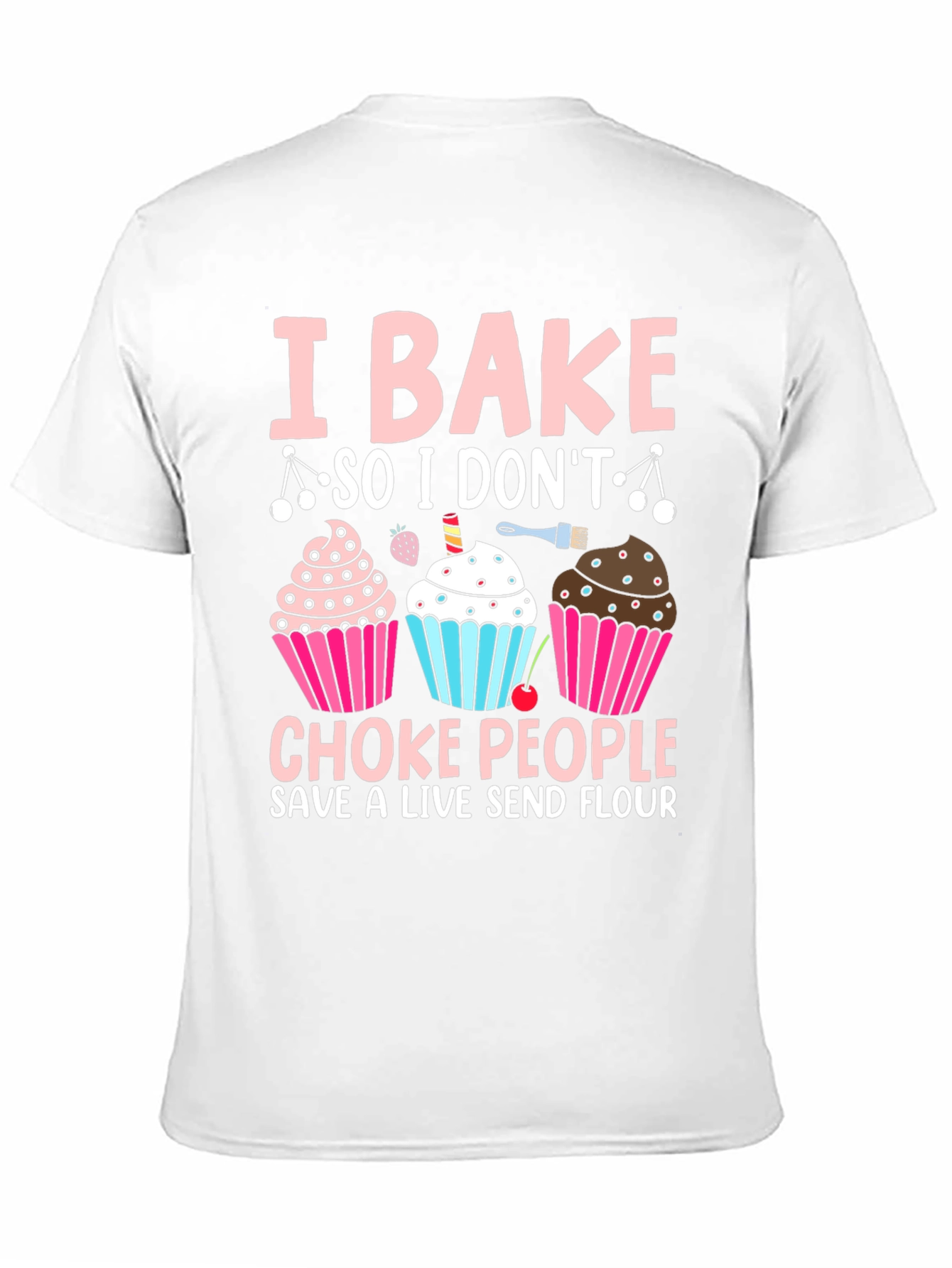 Black I Bake Funny T-Shirt view 11