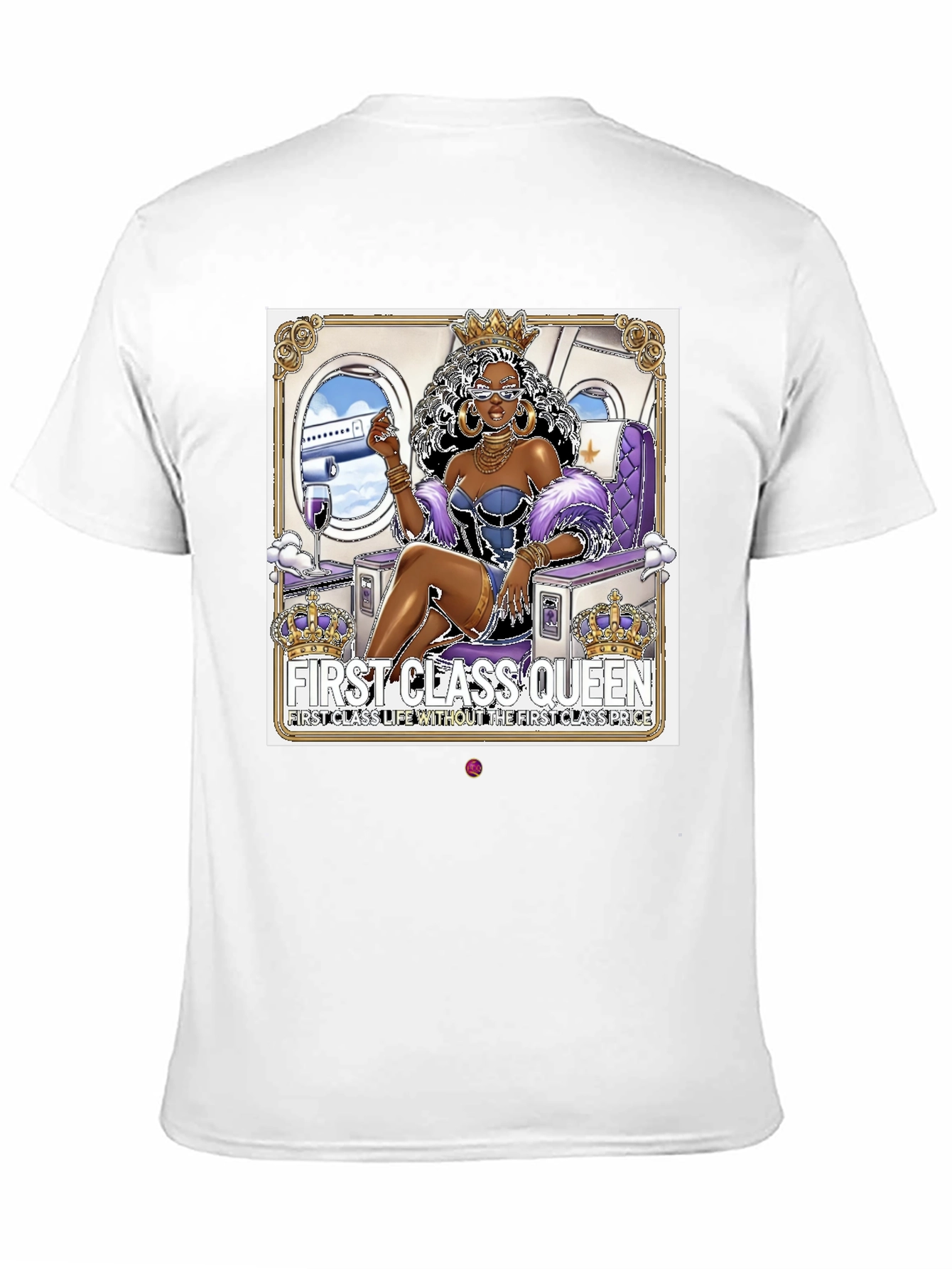 Black First Class Queen Graphic Tee view 11