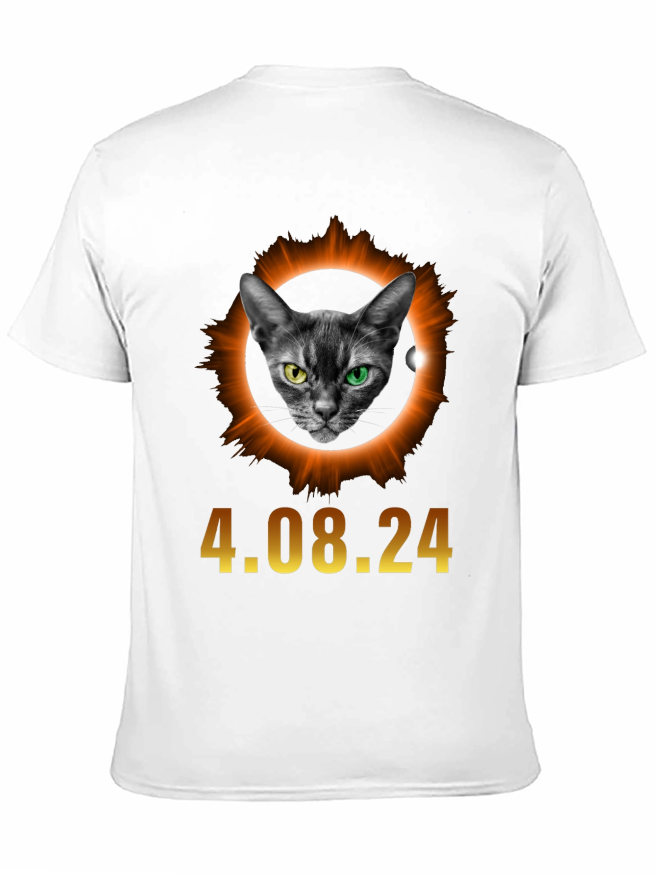 Black Eclipse Cat T-Shirt - April 8, 2024 view 11