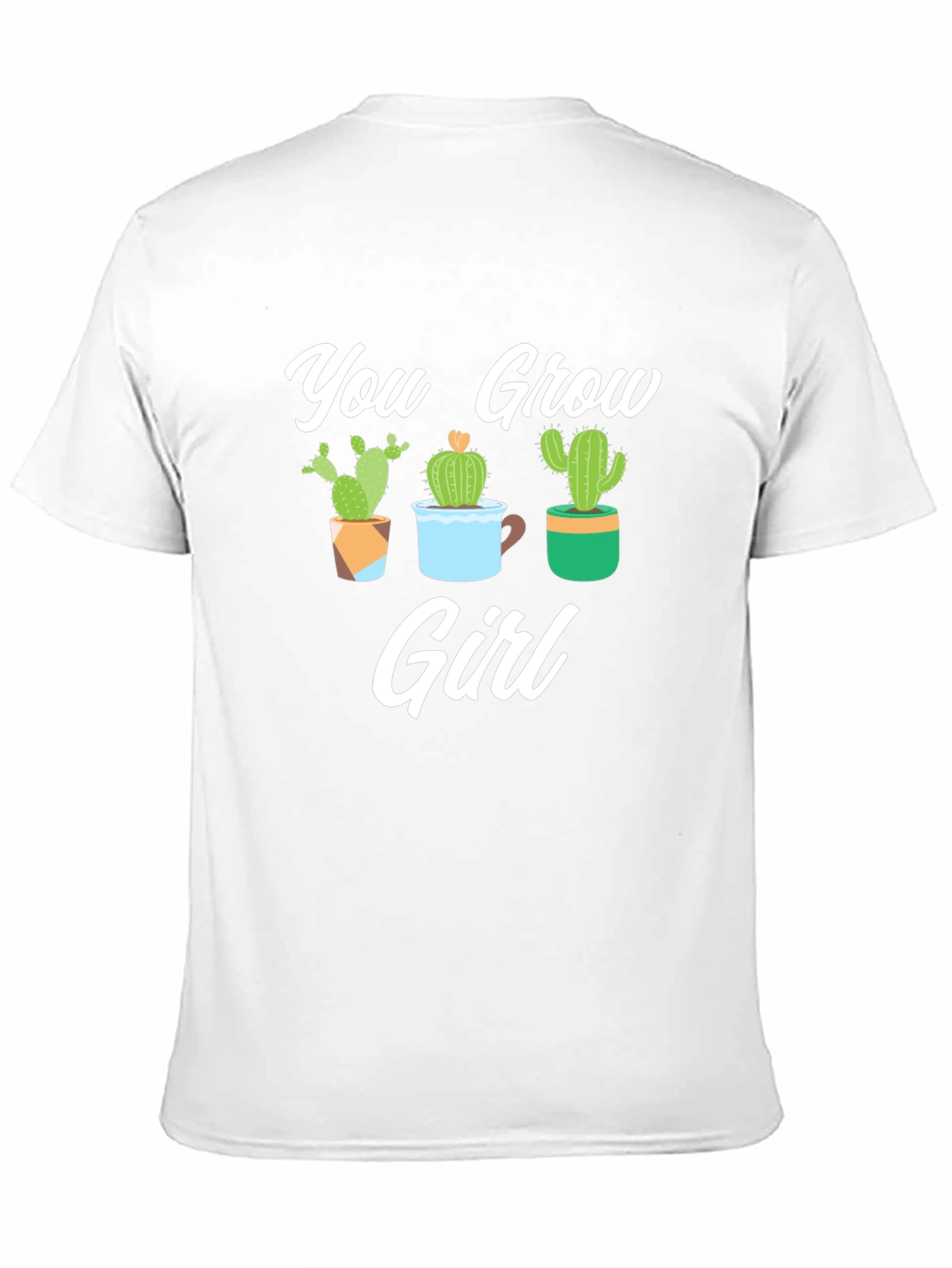 Black You Grow Girl Cactus Graphic Tee Shirt view 11