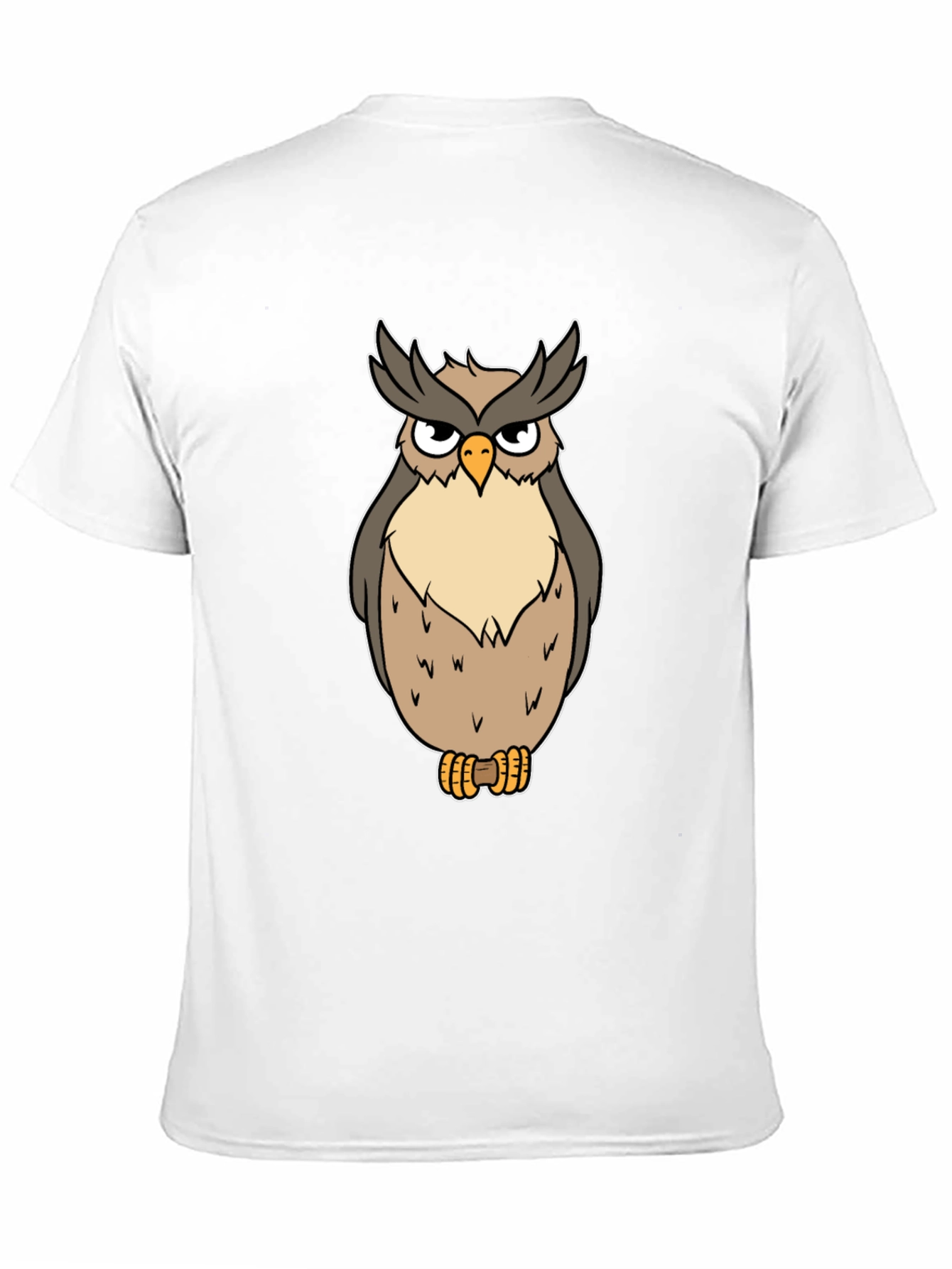 Black Owl Graphic T-Shirt - Men's Black Tee view 11