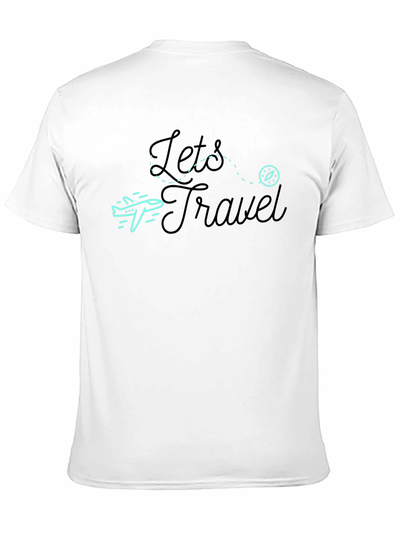Black Let's Travel Graphic Tee - Black view 11